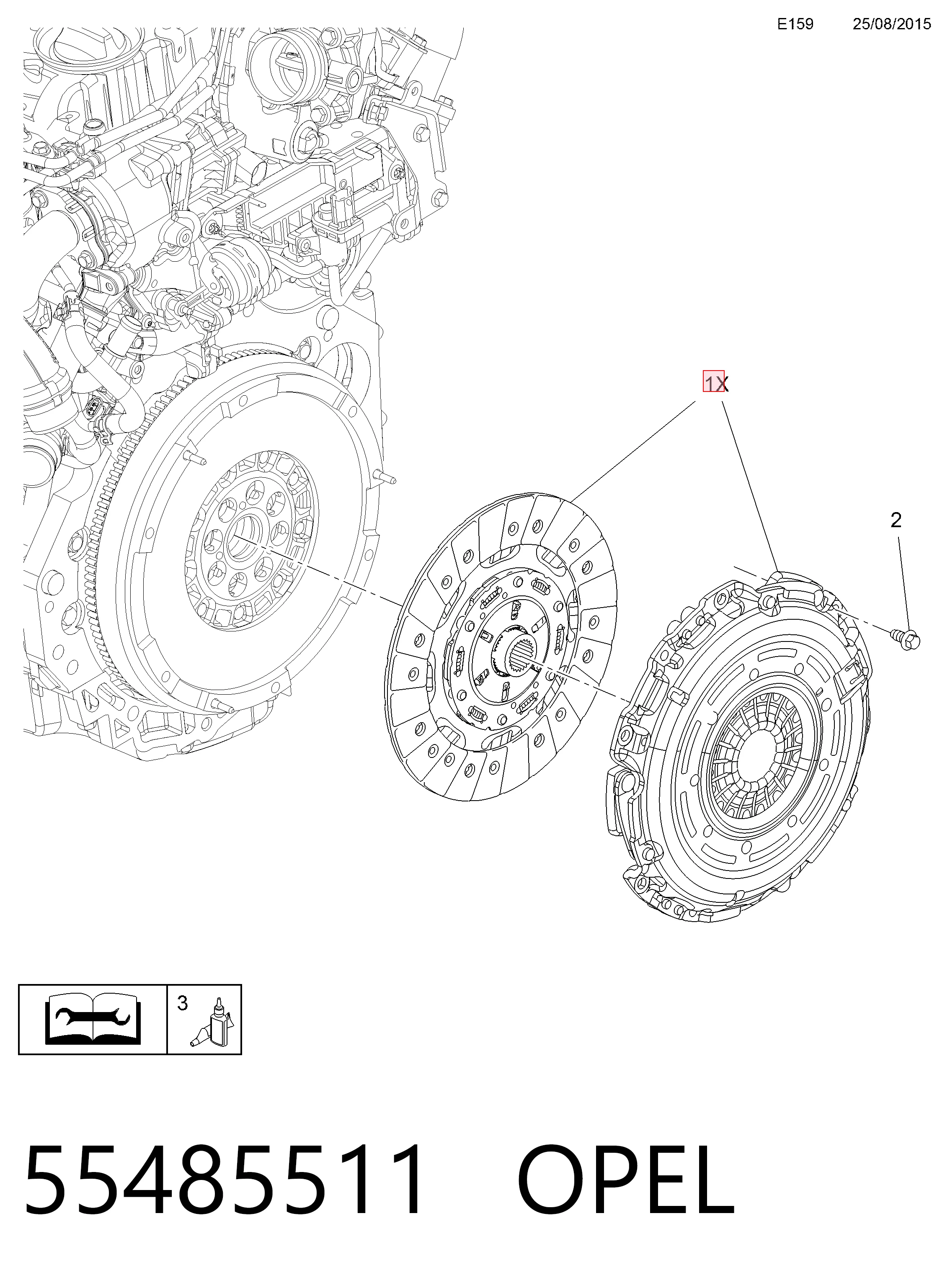 95530149 Peugeot/Citroen Зчеплення в зборі