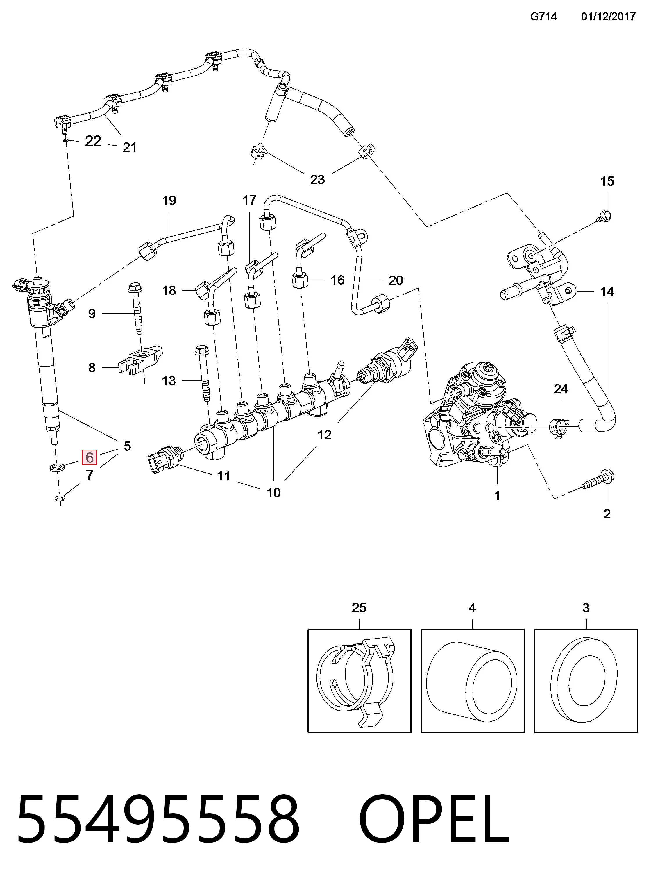 Ущільнююче кільце форсунок інжектора Iveco 8097986 ціна, від 1.91 USD