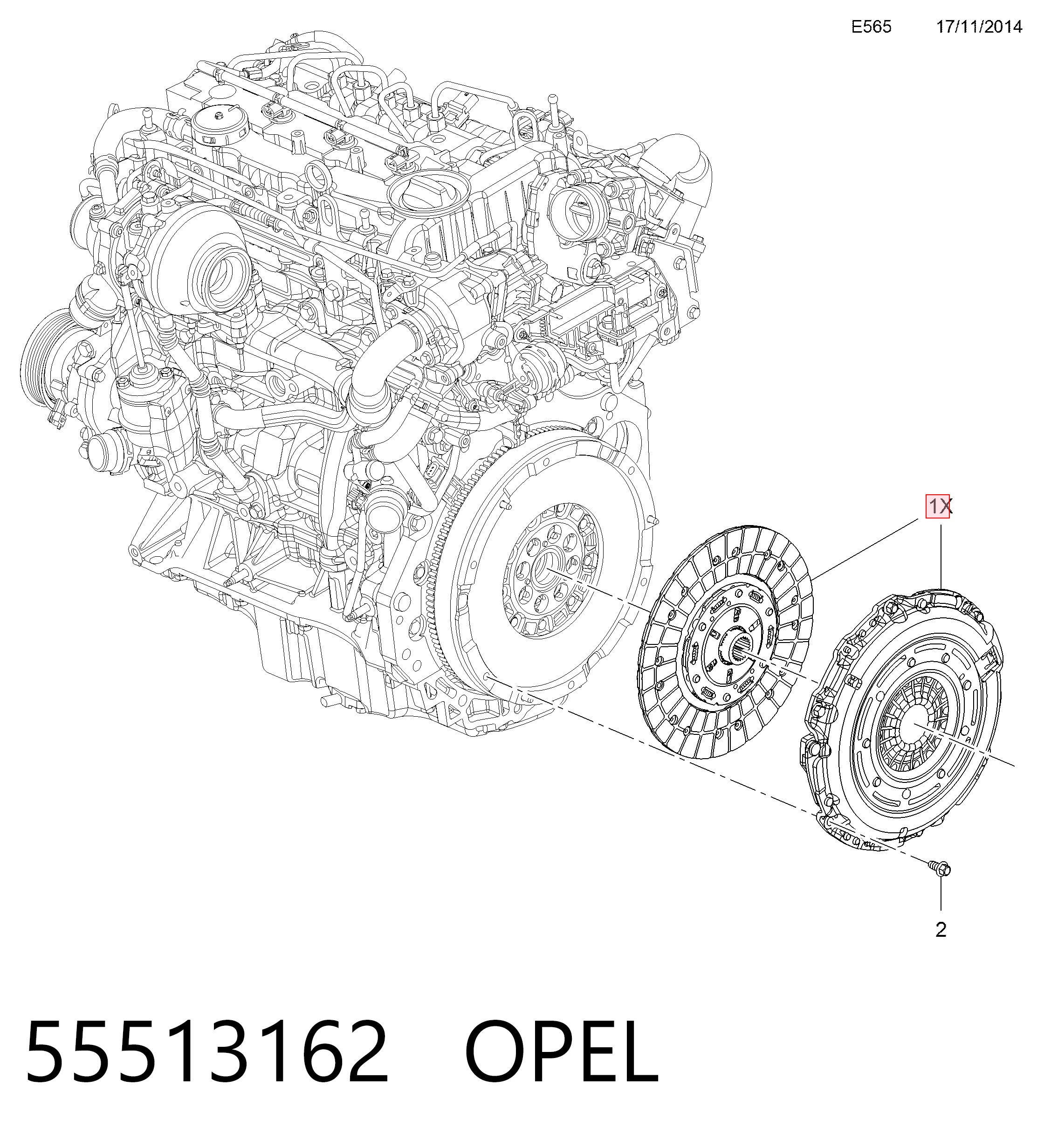 Зчеплення JT1733 Rymec