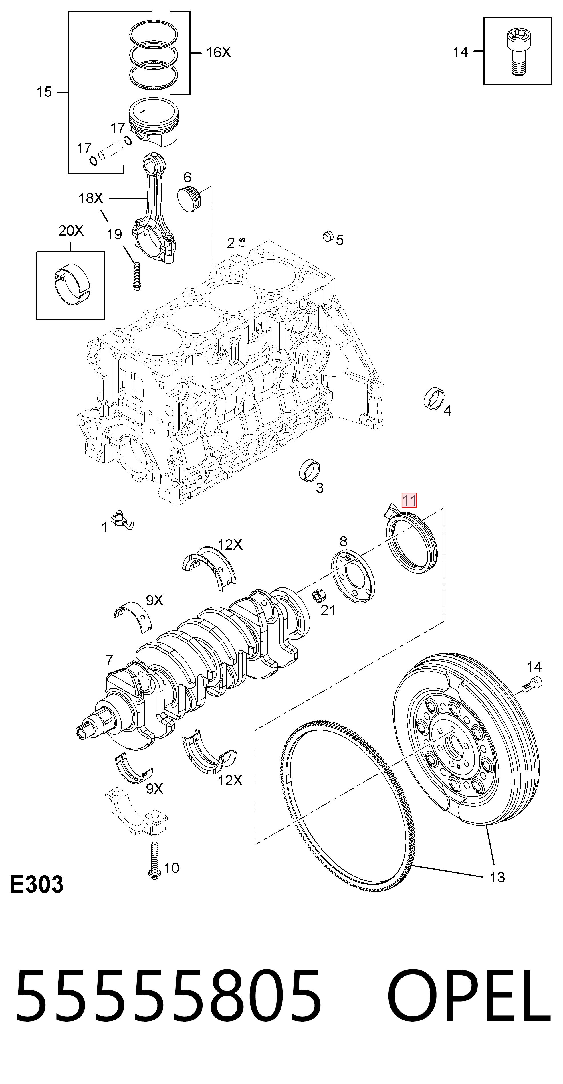 Сальник колінвала двигуна, задній AND 41521067 ціна, від 15.56 USD