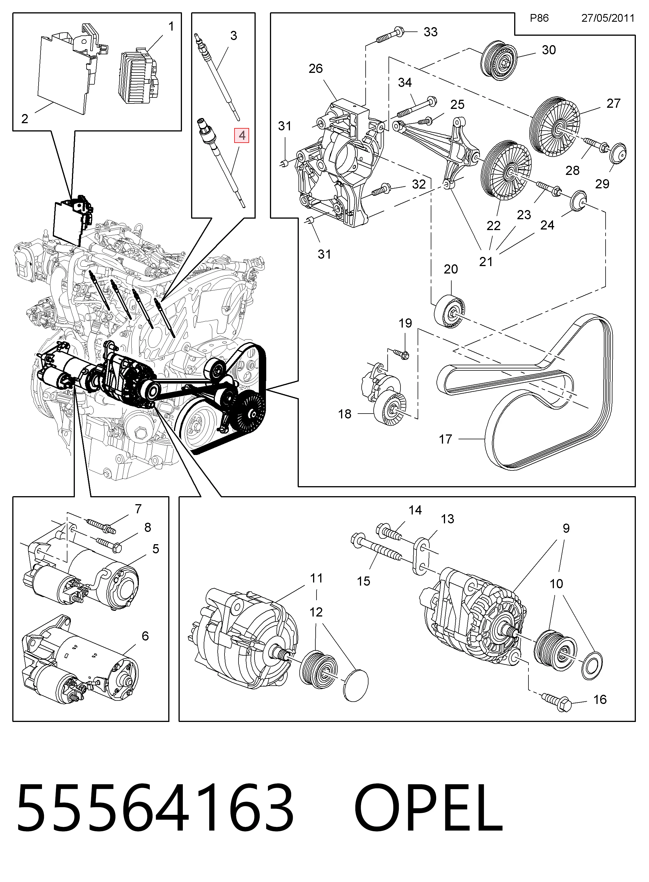 Свіча накалу Borg-Warner PSG006 ціна, від 123.96 USD