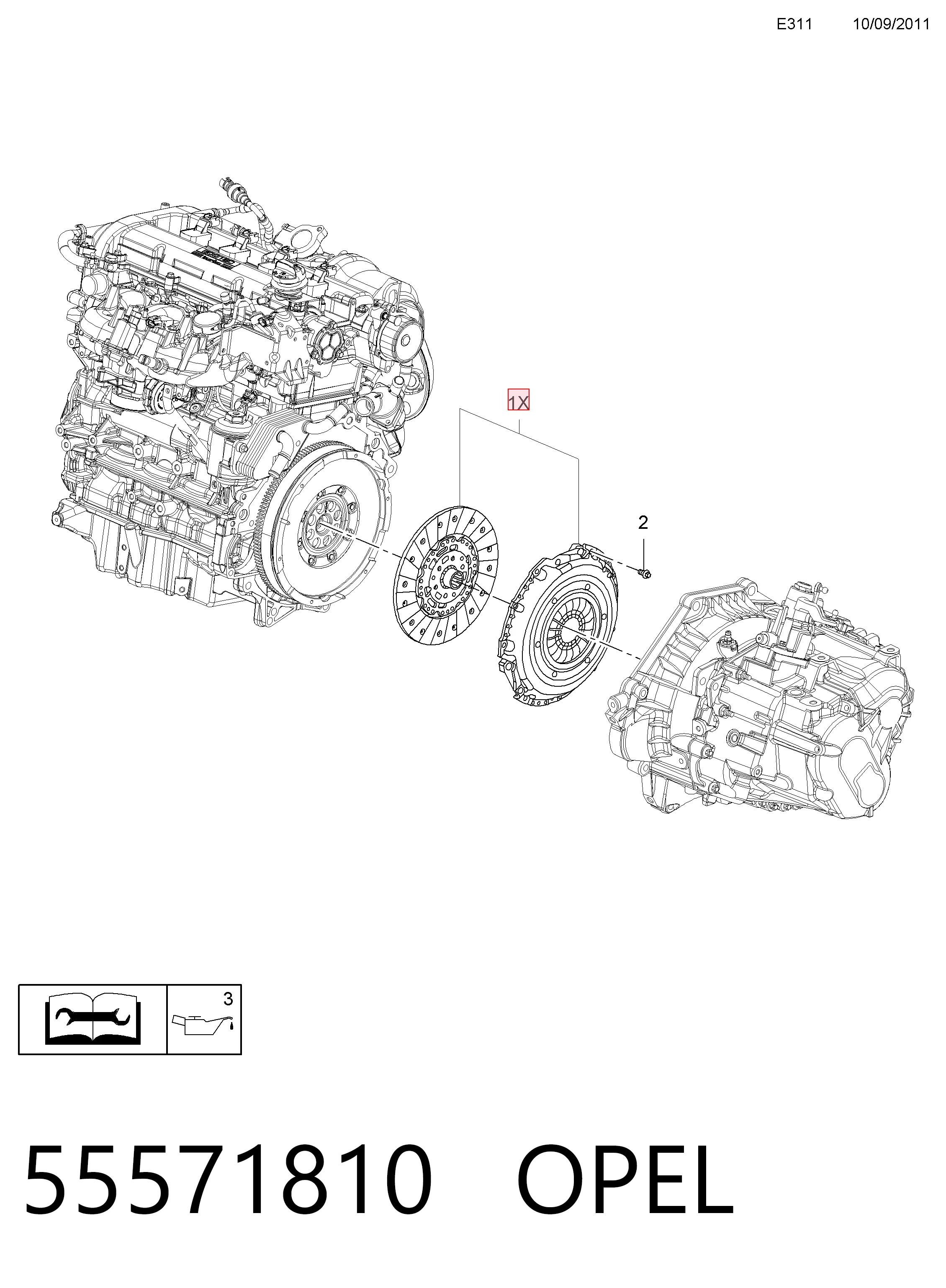 Зчеплення 664278 General Motors