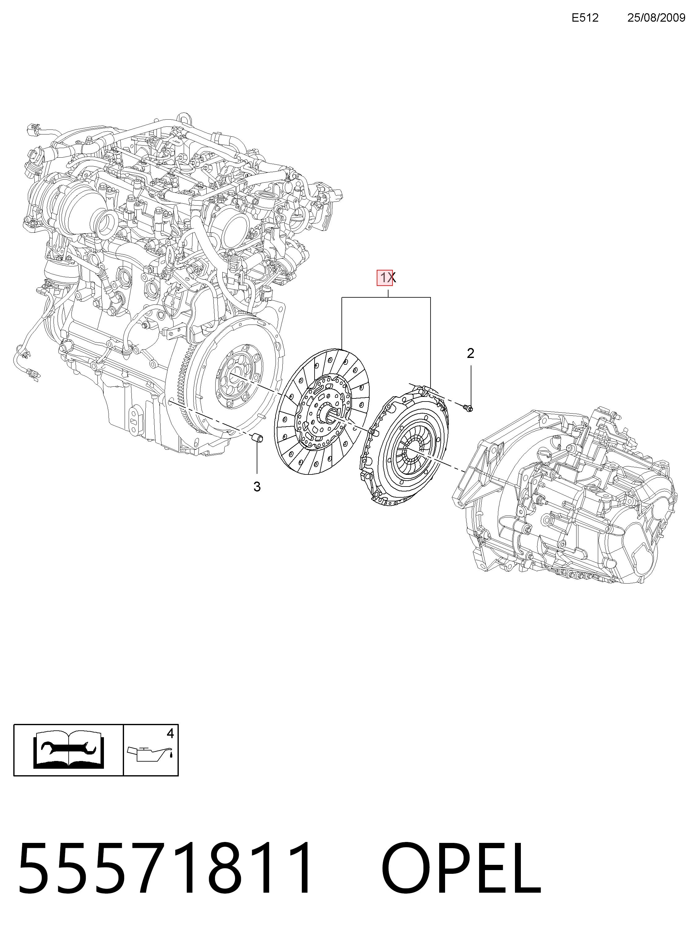 Комплект зчеплення (3 частини) INA 625306309 ціна, від 223.70 USD