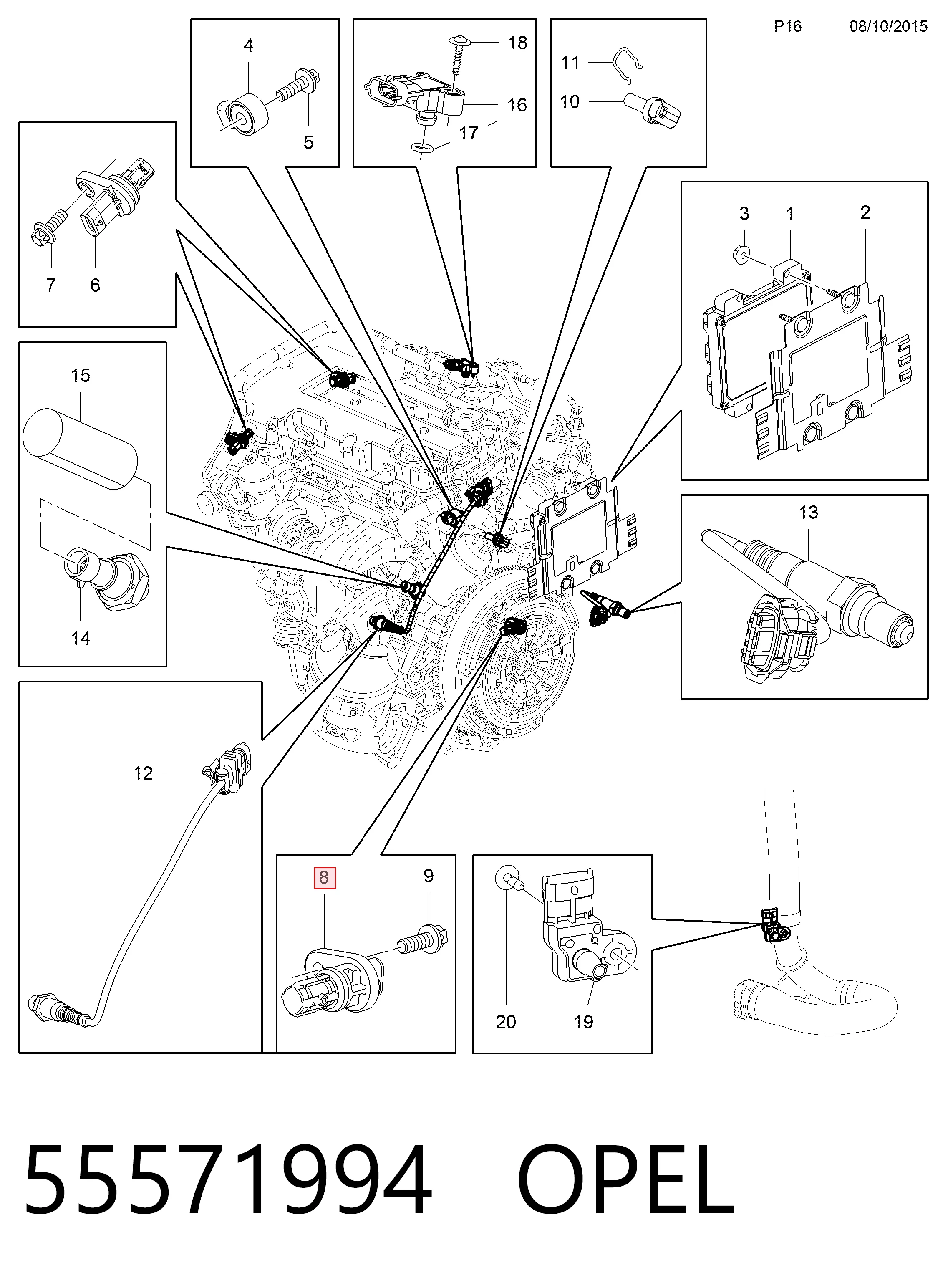 55571994 Opel ДПКВ