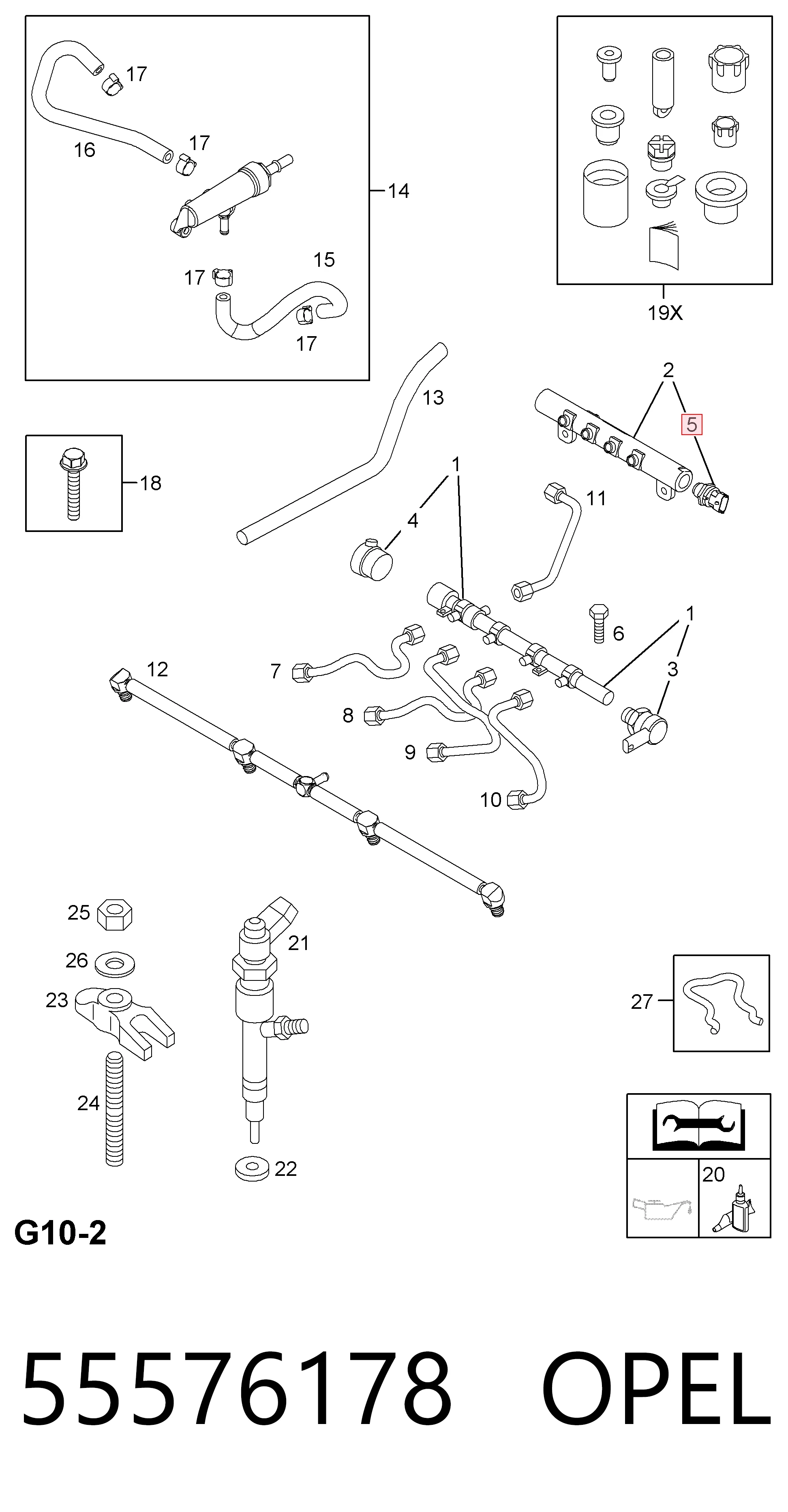 55576178 Opel Манометри