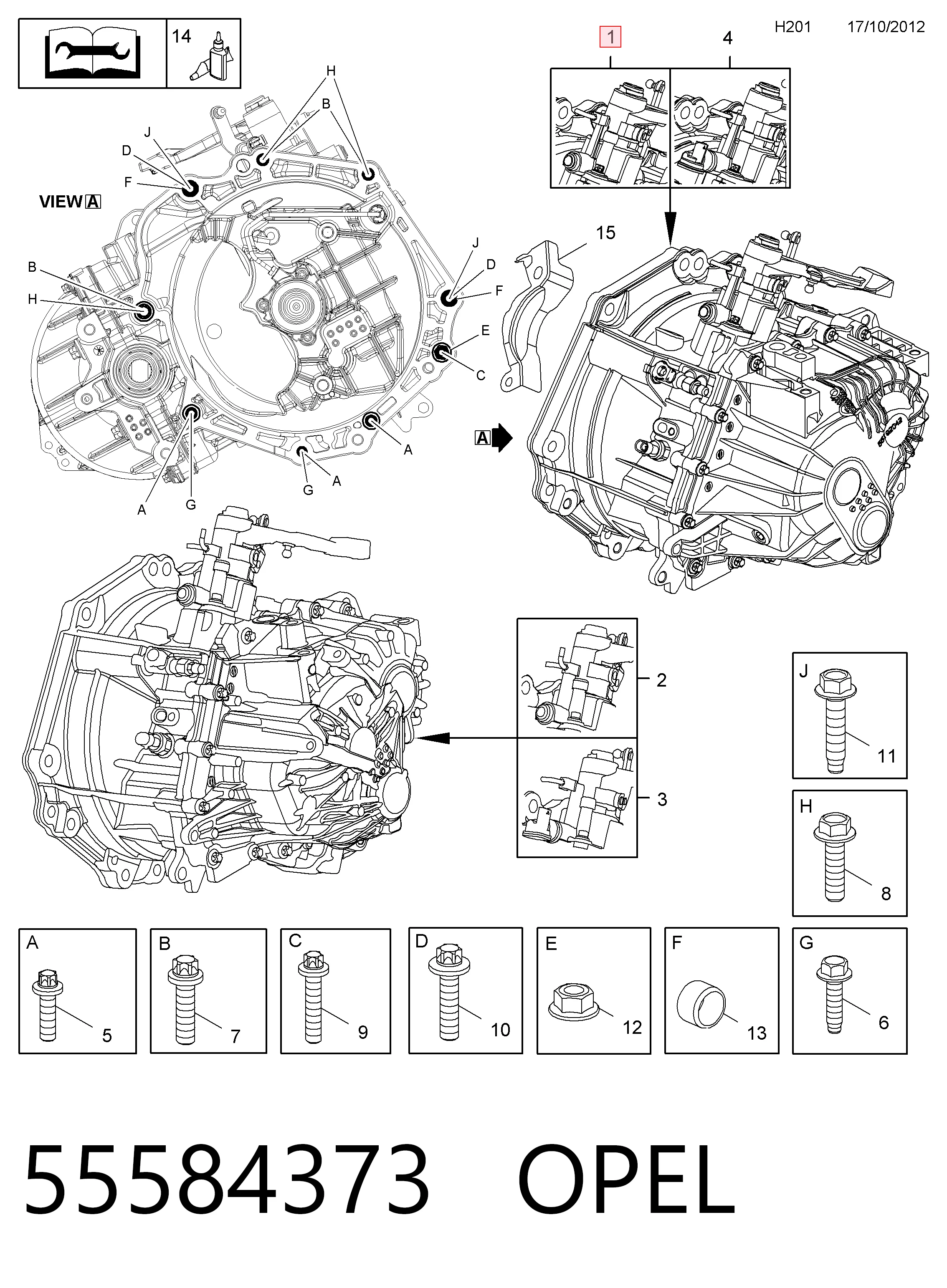 МКП в зборі General Motors 95518576 ціна, від 373.09 USD