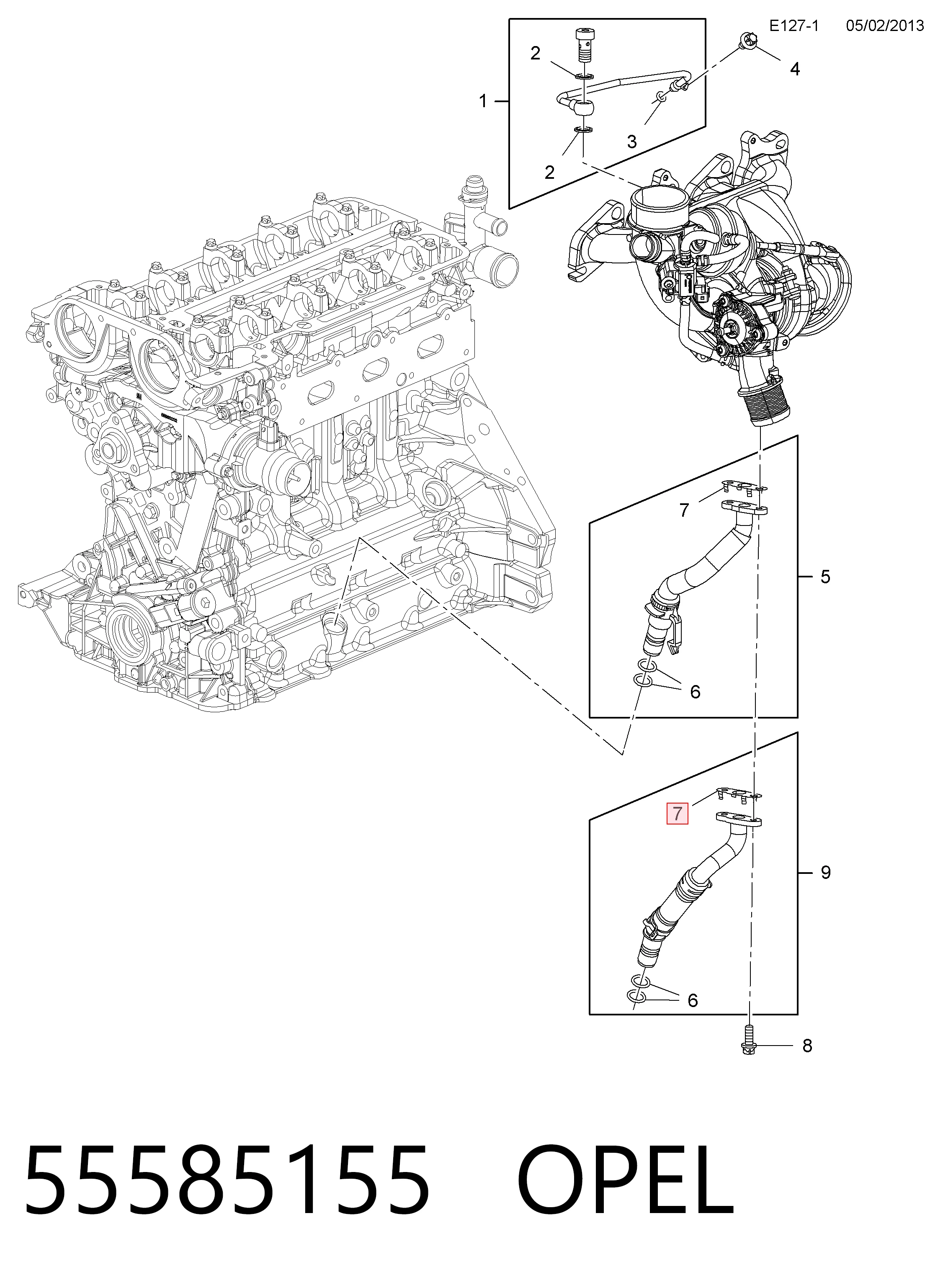 Прокладка шланга відводу масла від турбіни General Motors 860372 ціна, від 3.45 USD