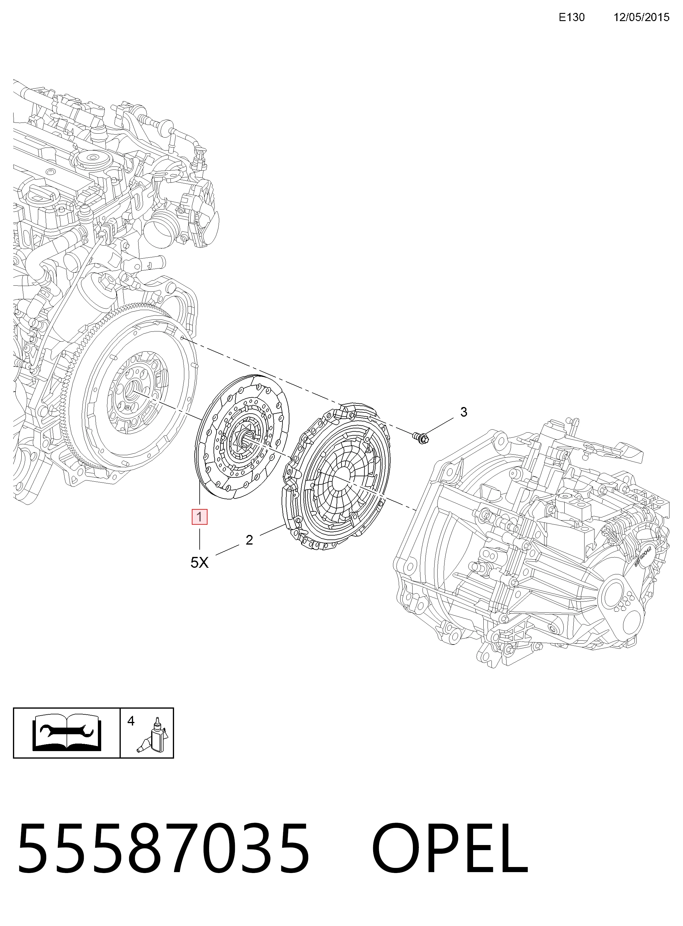 Зчеплення General Motors 9223222 ціна, від 37.23 USD