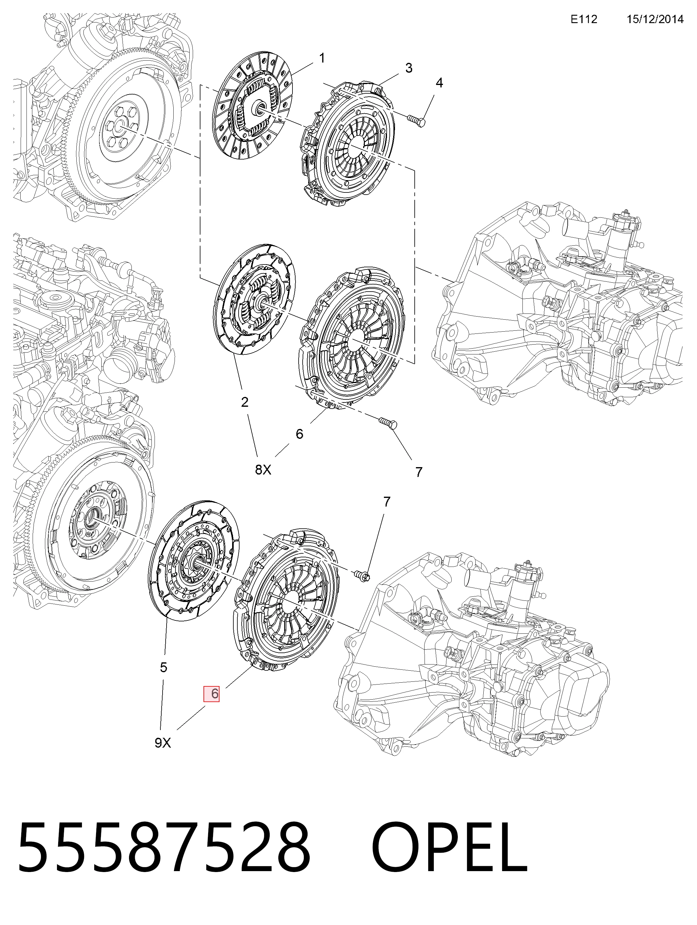 Купити Корзина зчеплення Opel Meriva B 