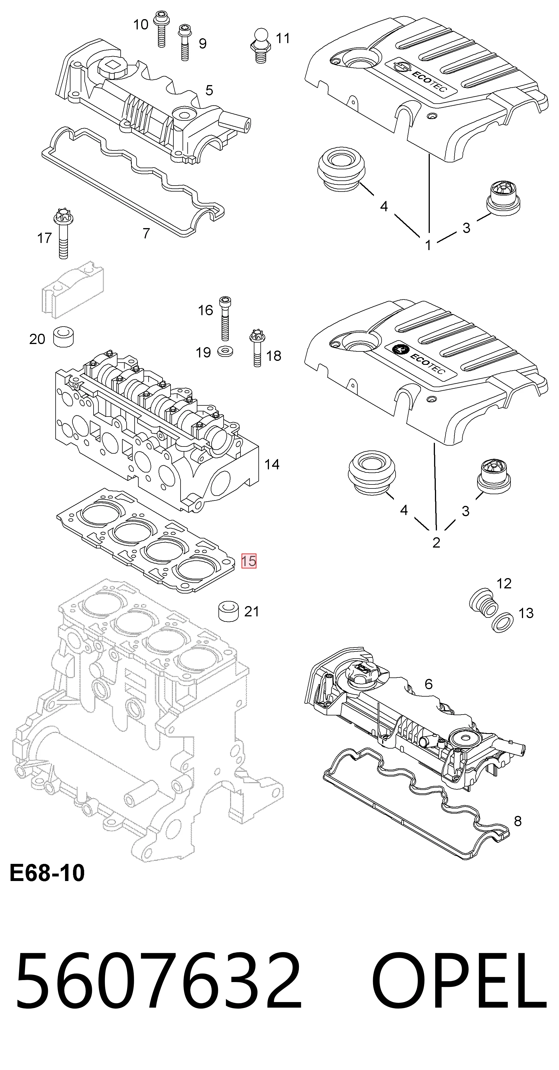  Прокладка ГБЦ Alfa Romeo 147 