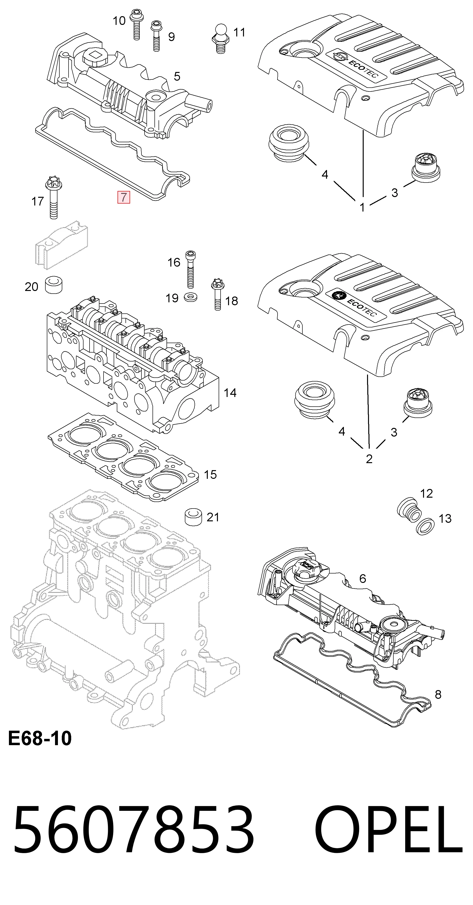  Прокладка клапанної кришки Alfa Romeo 156 