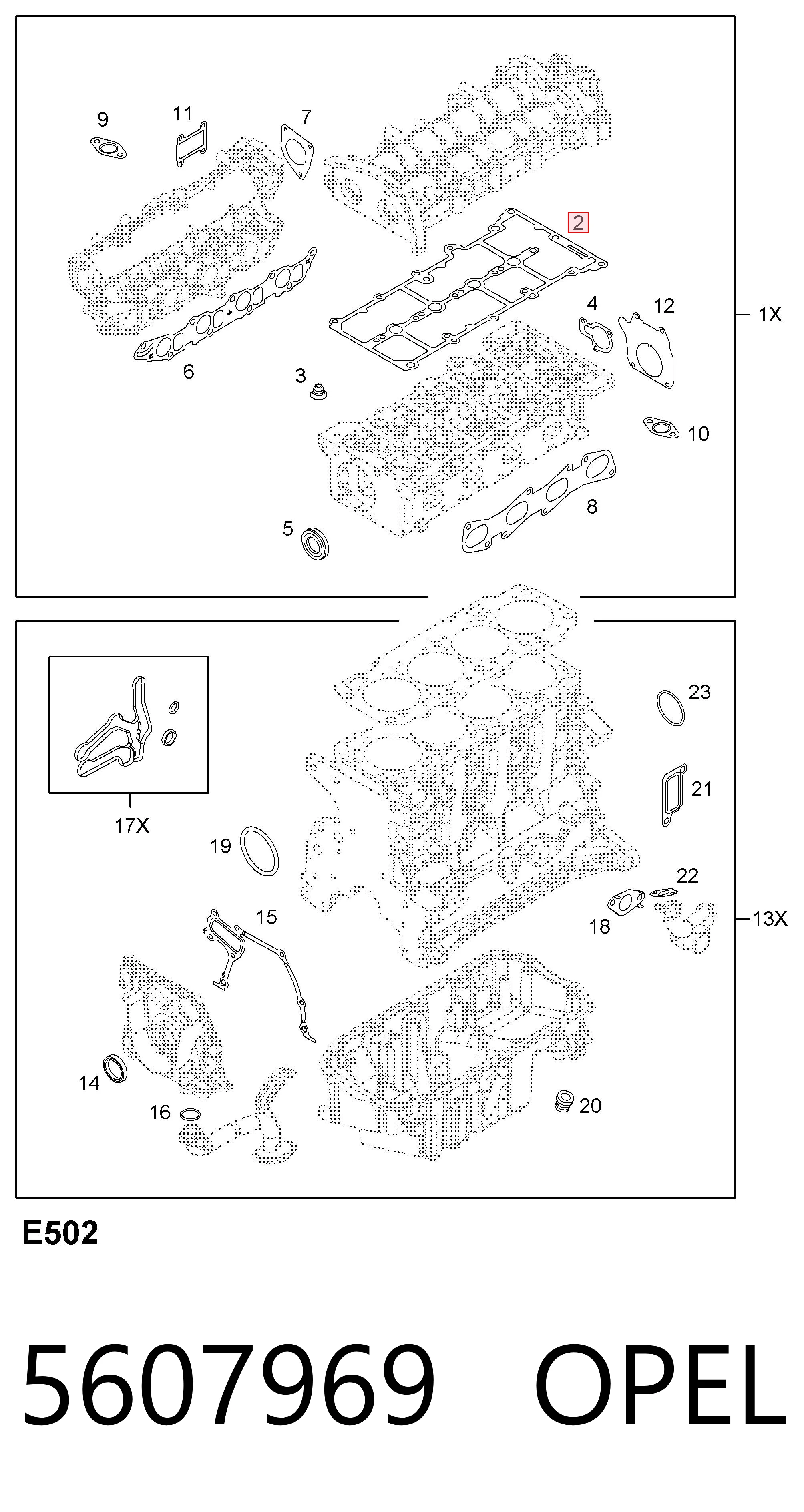93178481 General Motors Прокладка кришки клапанної 