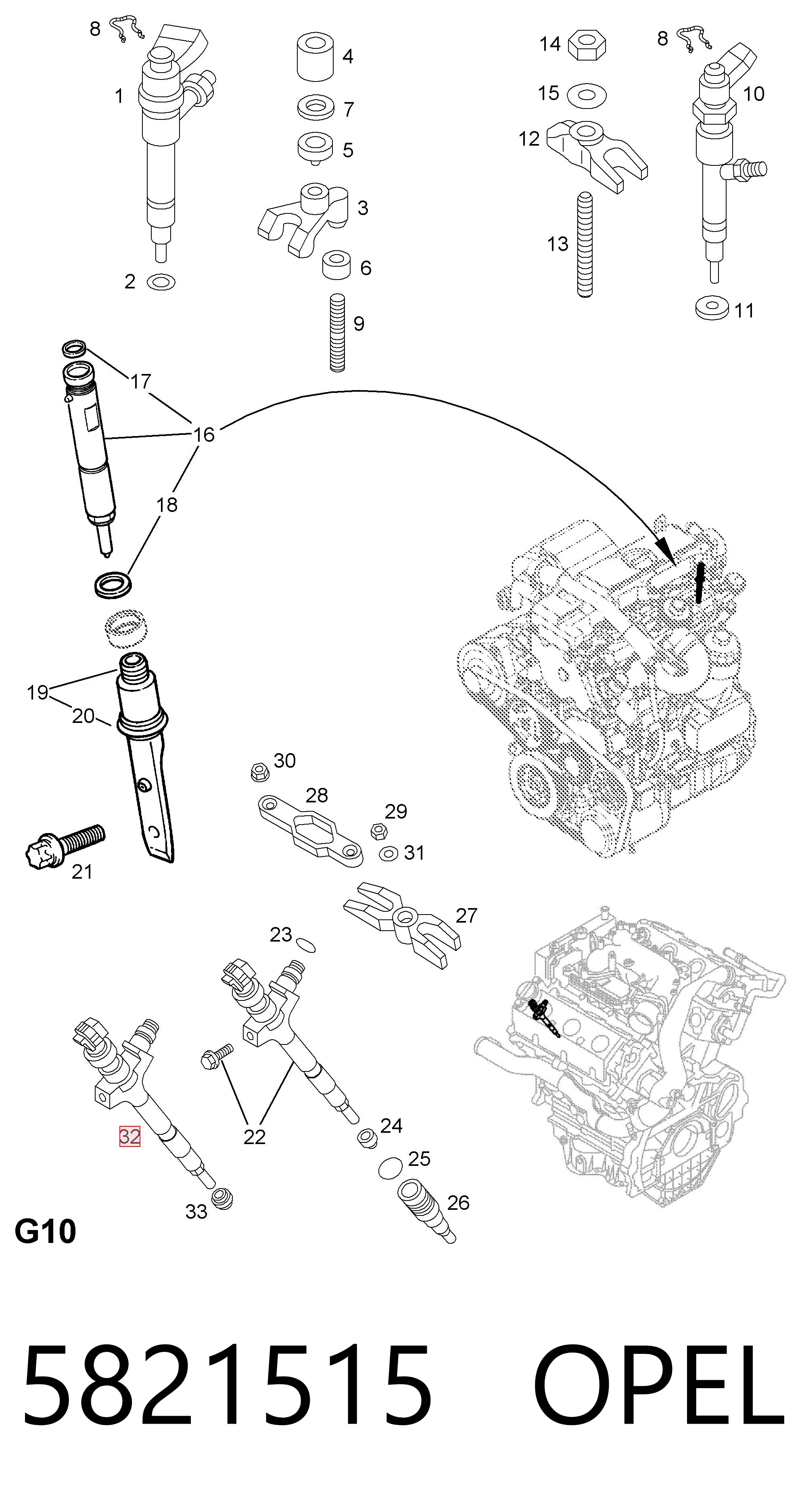 Паливні форсунки 8973530806 Isuzu