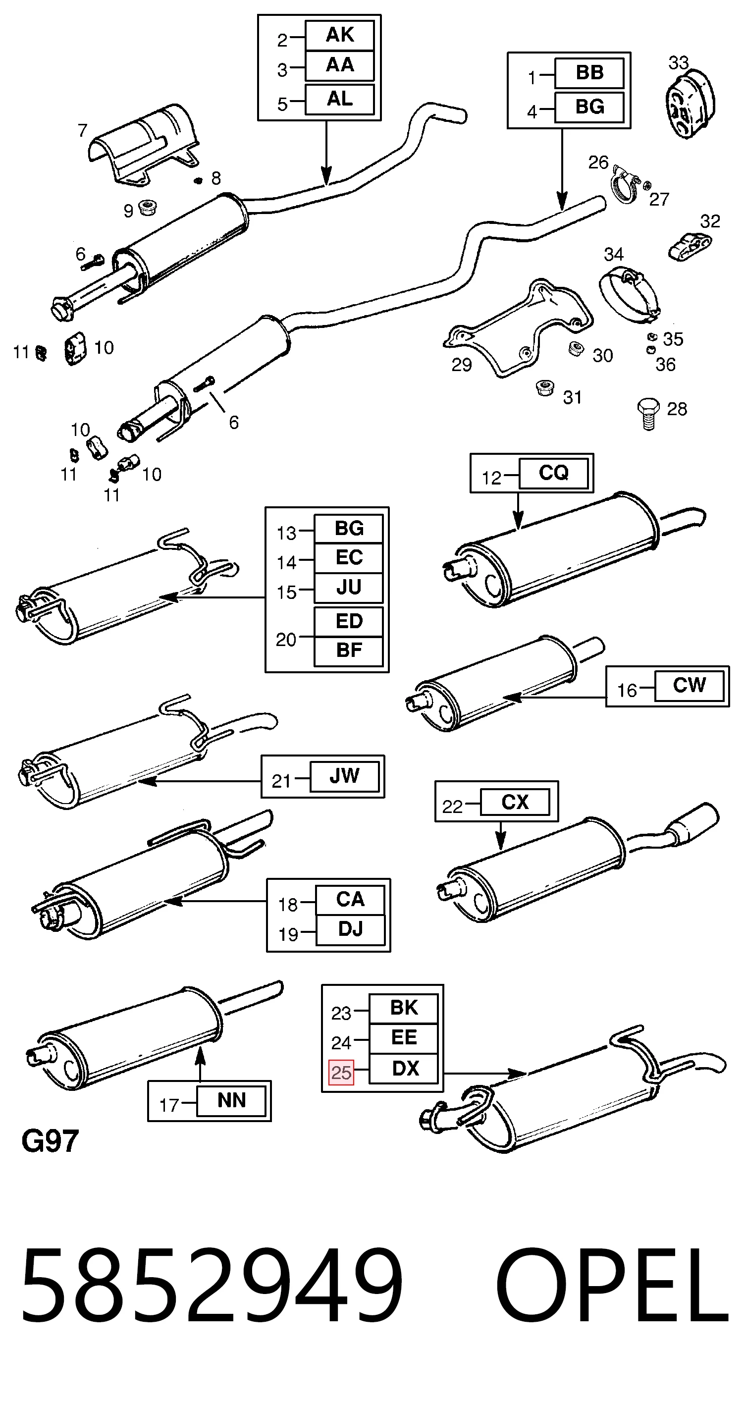 Купити FP5050G31 Polmostrow Глушник вихлопних газів кінцевий
