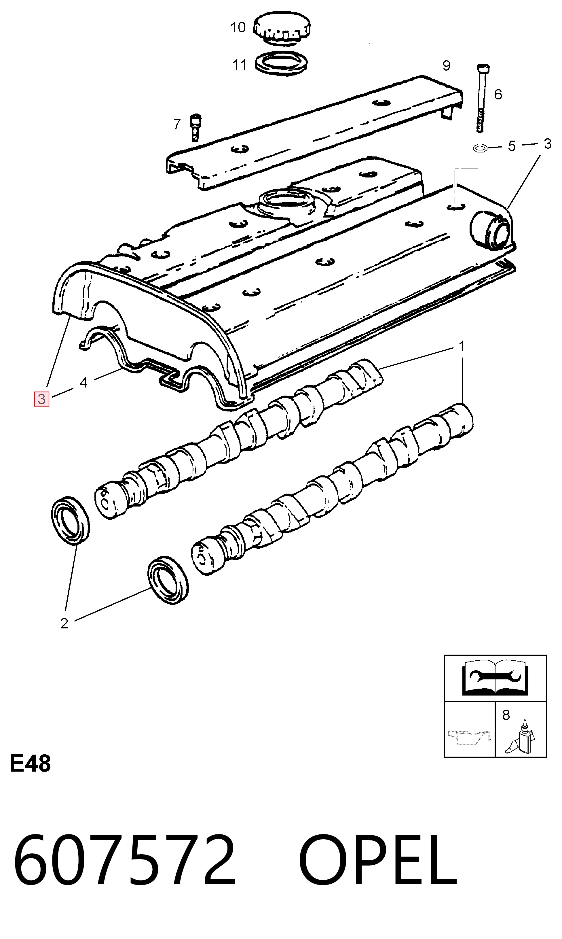 90501942 Peugeot/Citroen Кришка двигуна