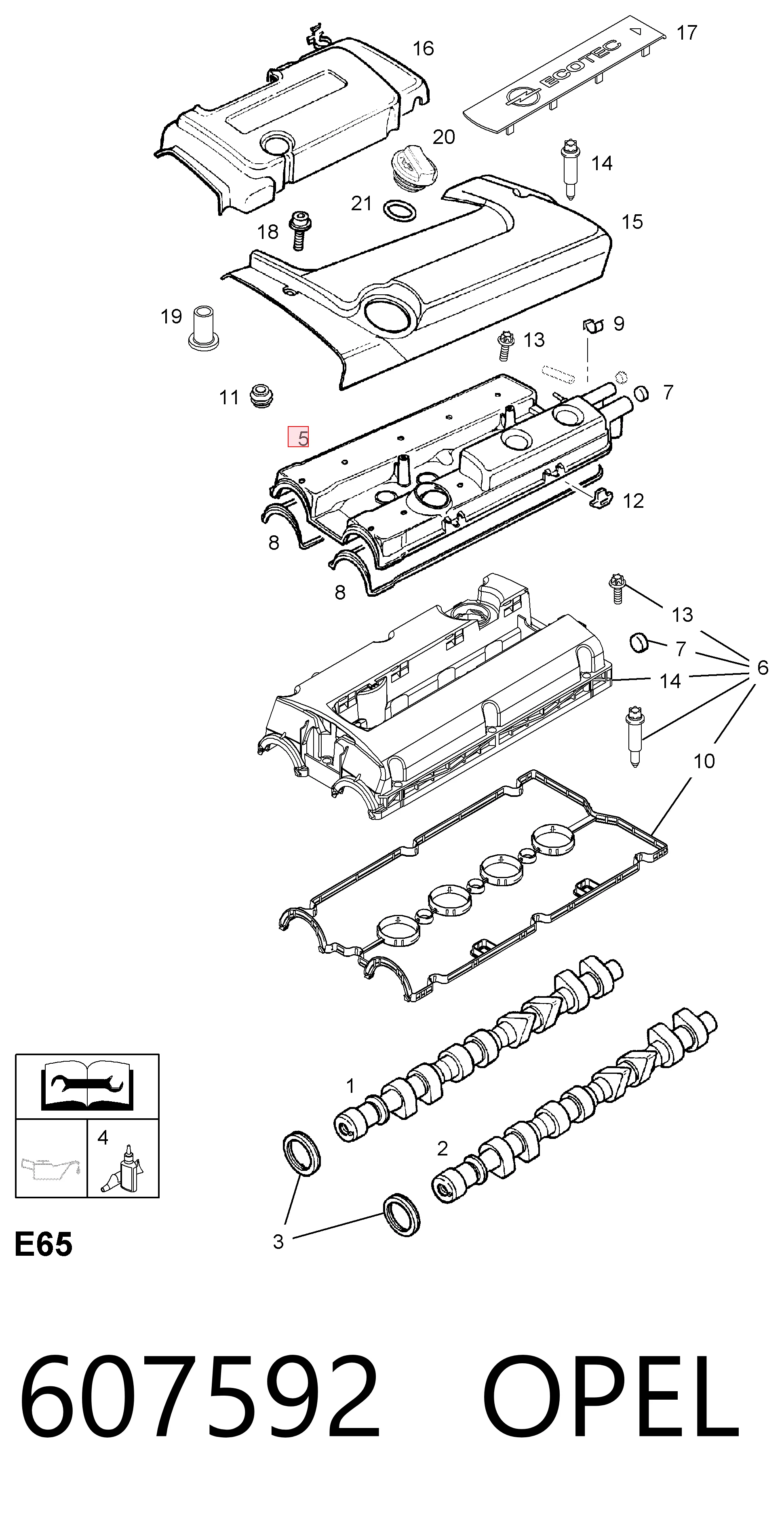 Кришка клапанна Posterparts BB2693 ціна, від 177.92 USD