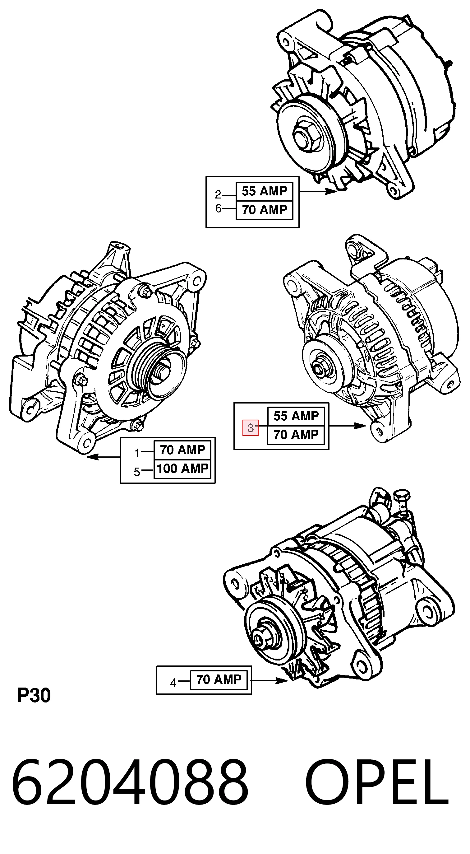 Купити 90389246 General Motors Генератор