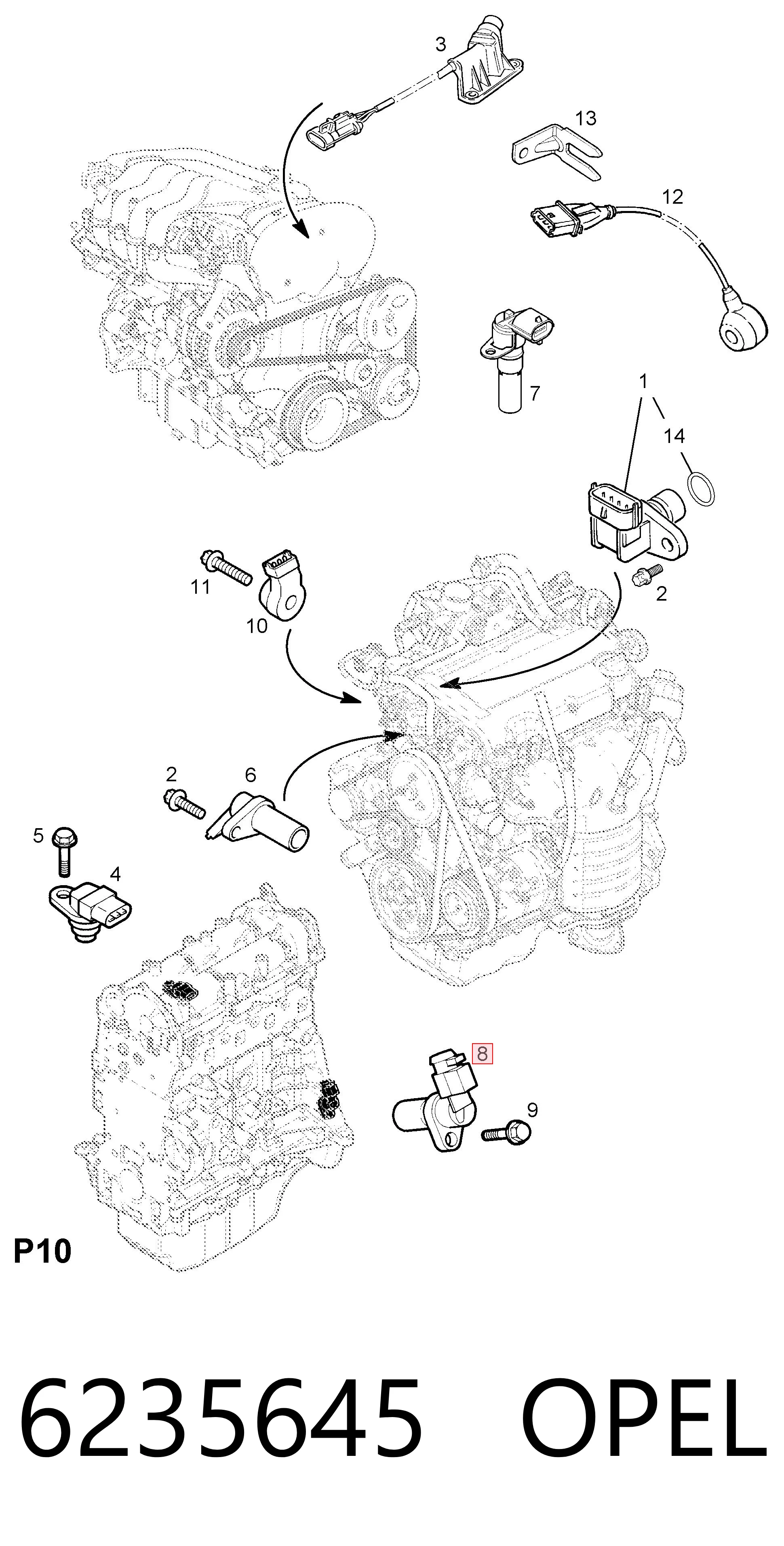 6235645 Opel ДПКВ