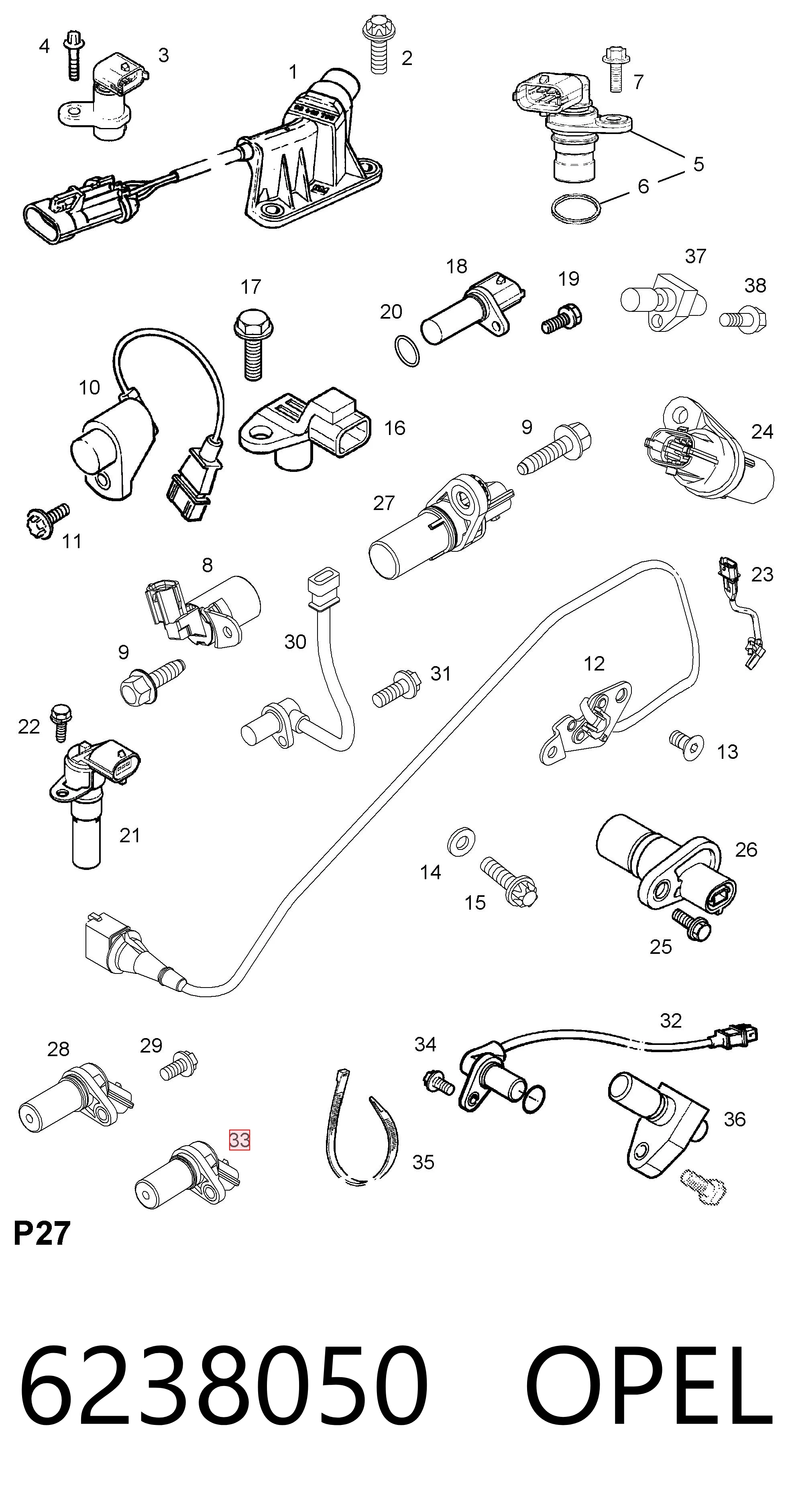 6238050 Opel ДПКВ