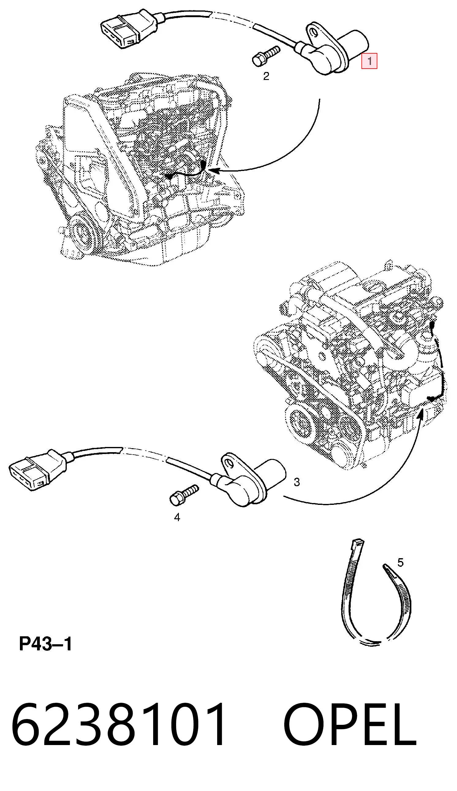 6238101 Opel ДПКВ