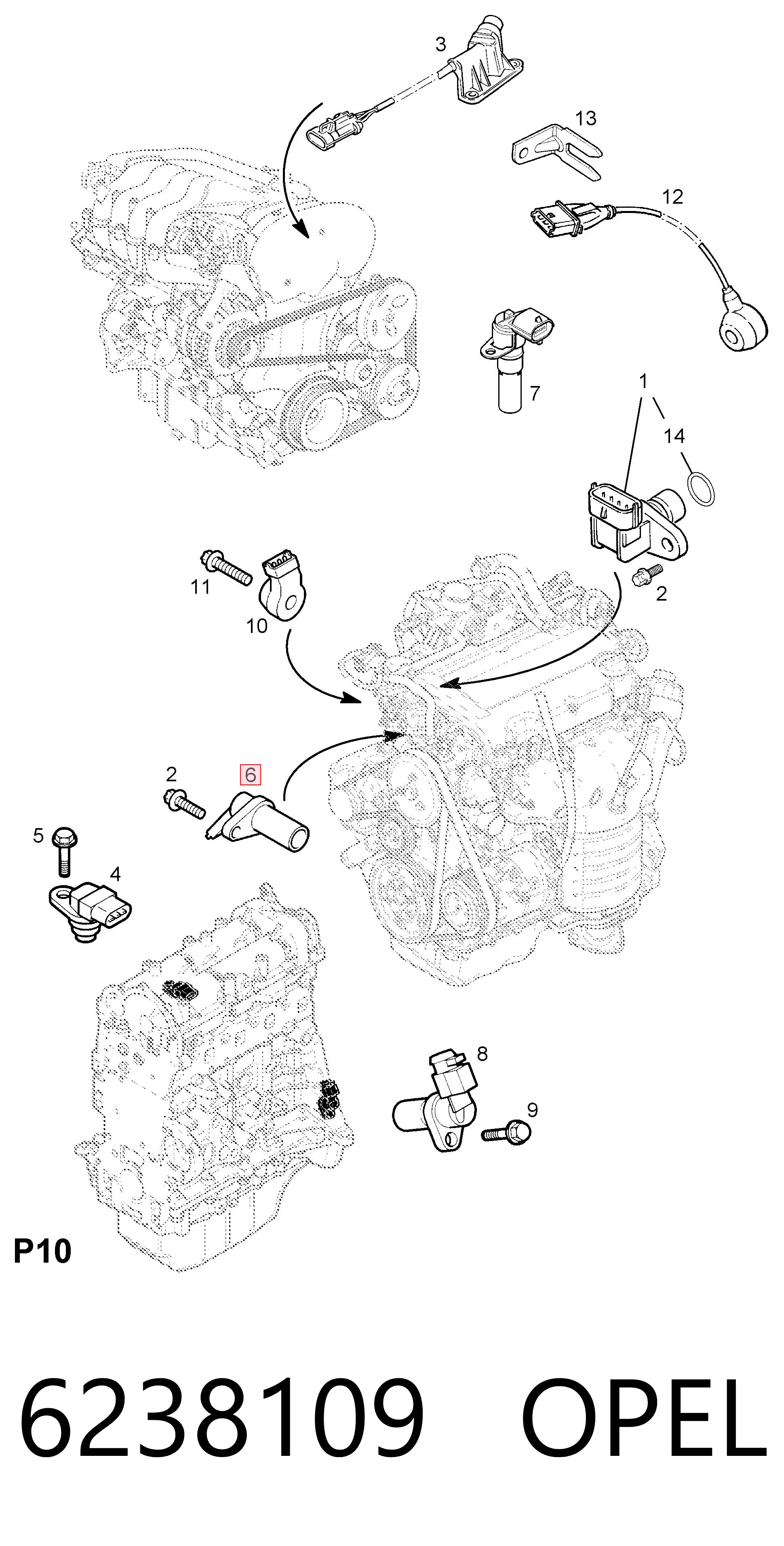 6238109 Opel ДПКВ