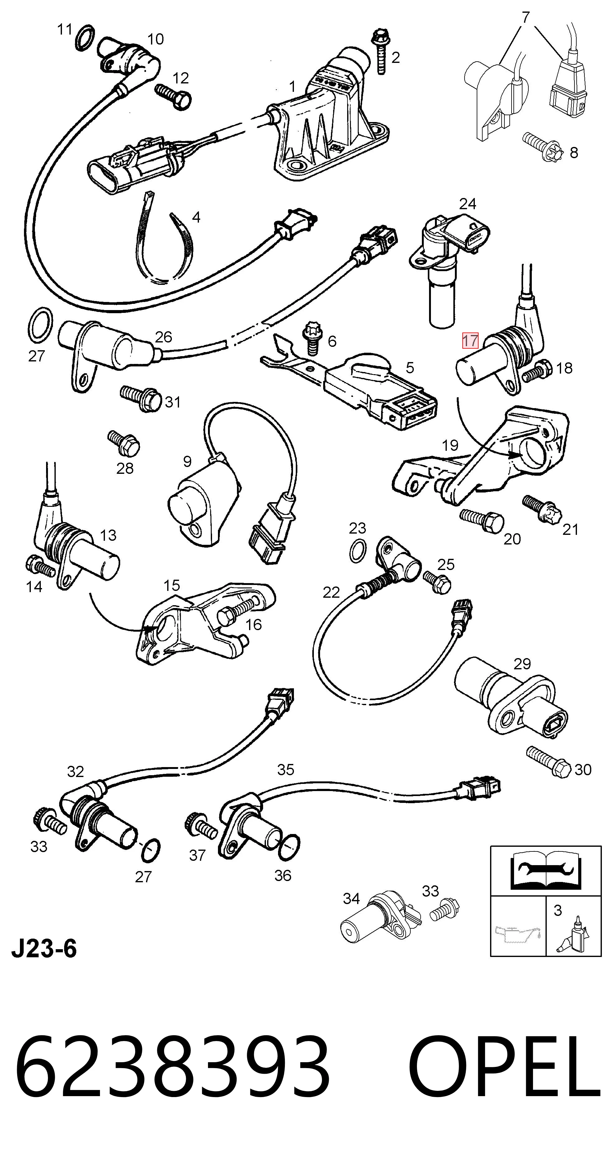 6238393 Opel ДПКВ
