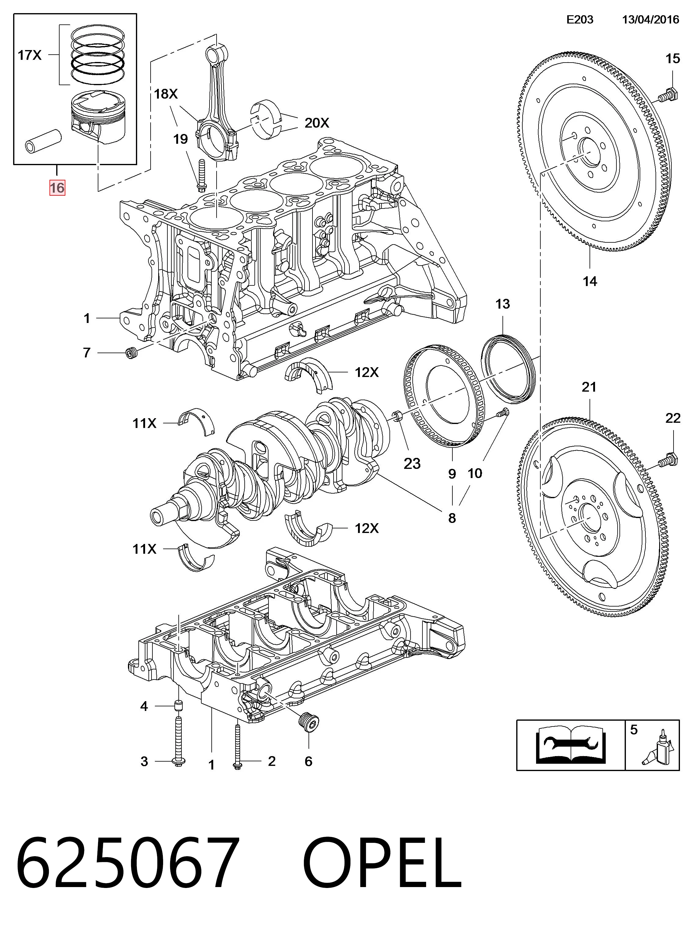 Поршень в зборі Mahle Original 011PI00110000 ціна, від 54.68 USD