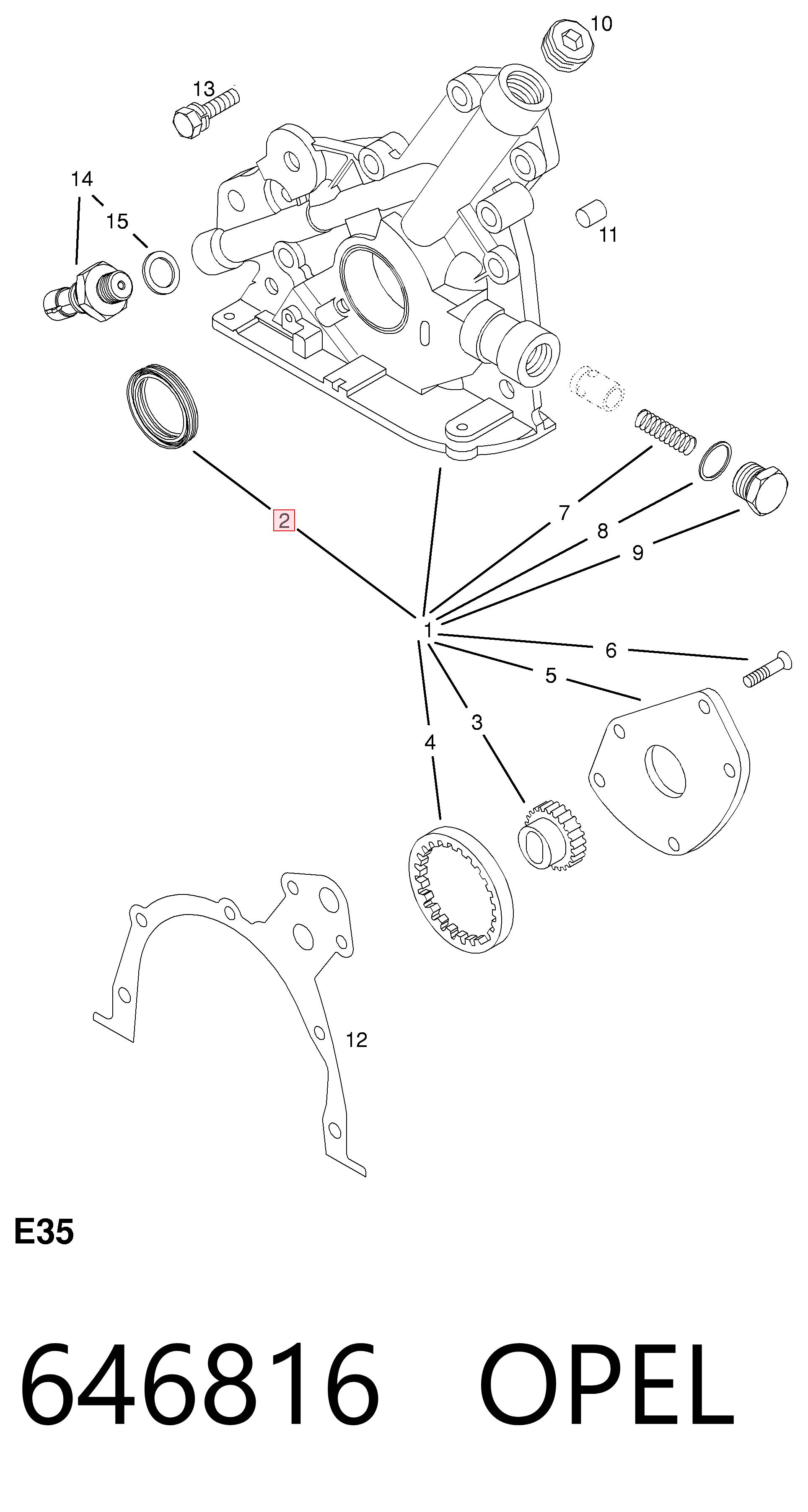 Сальник коленвалу OS100325S NIPPON MOTORS
