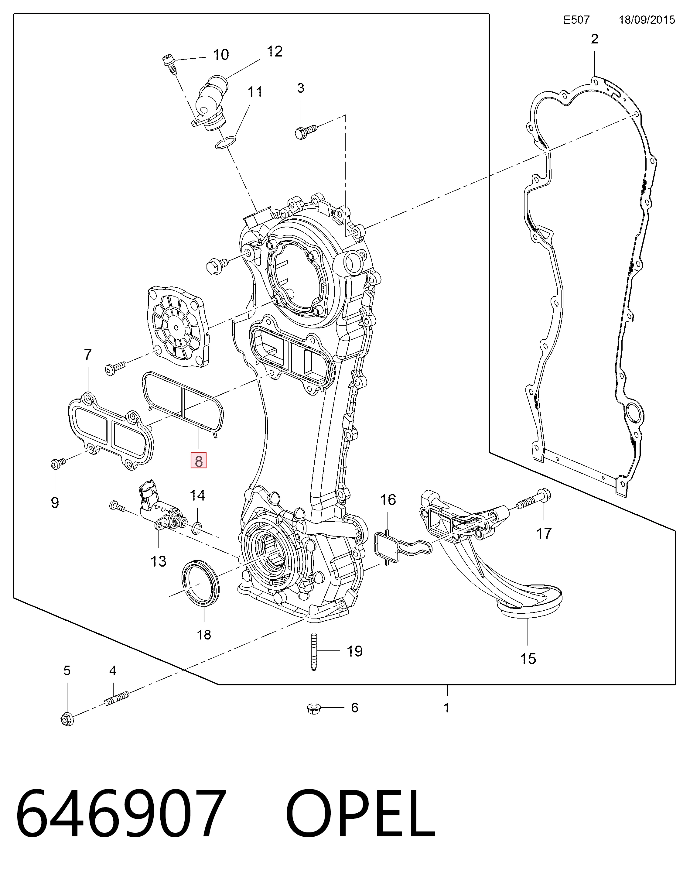 Прокладка масляного насосу Chrysler 71732845 ціна, від 31.92 USD