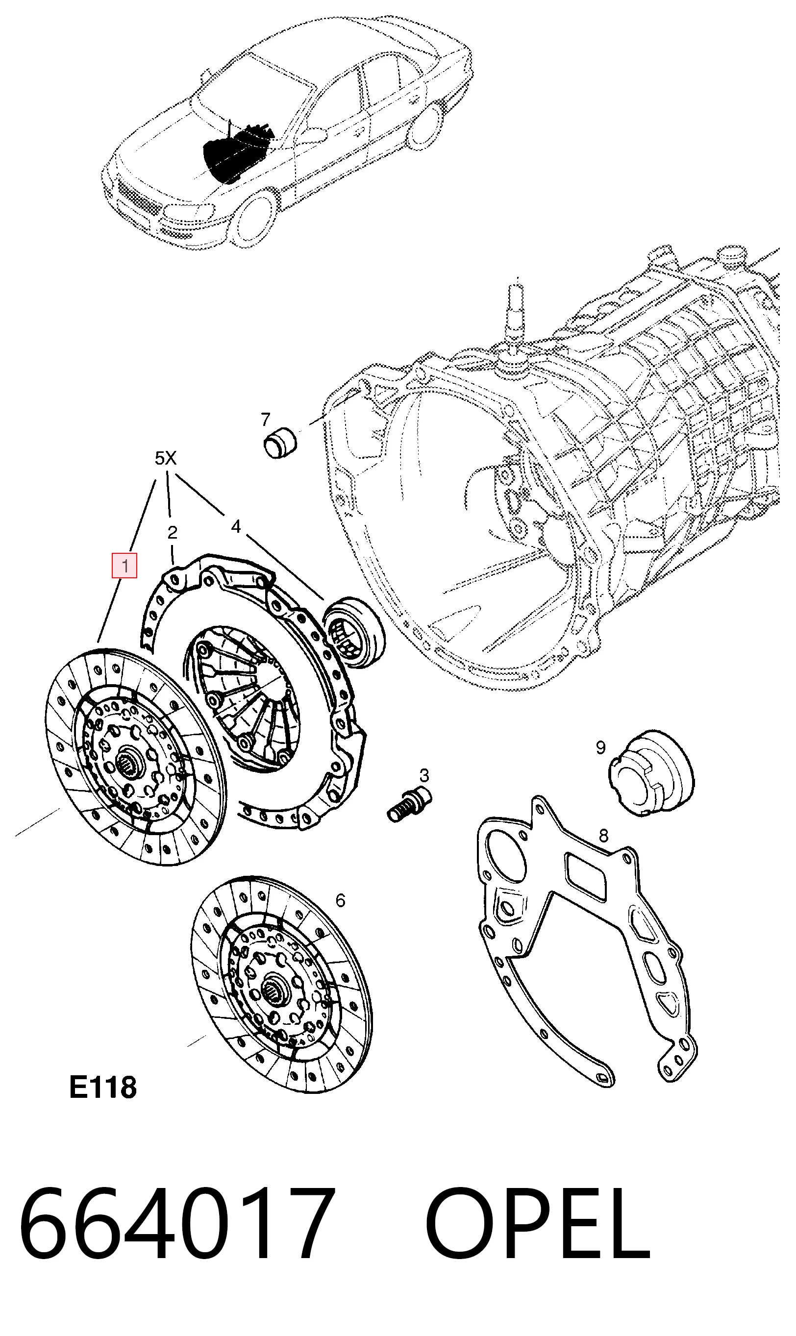 Диск зчеплення 1864600209 Sachs