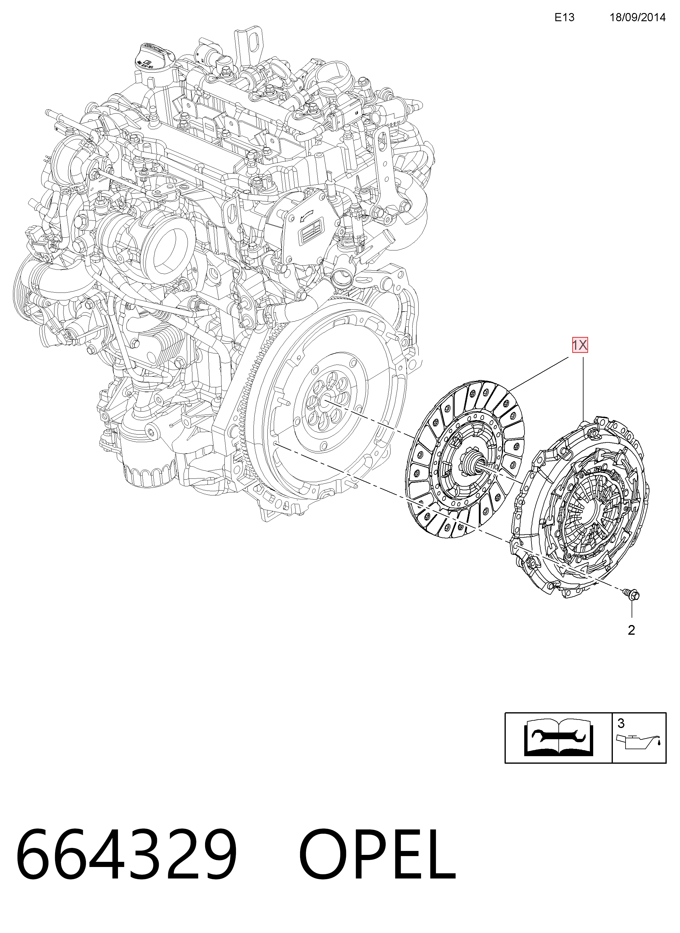 Комплект зчеплення (3 частини) INA 623360809 ціна, від 178.55 USD