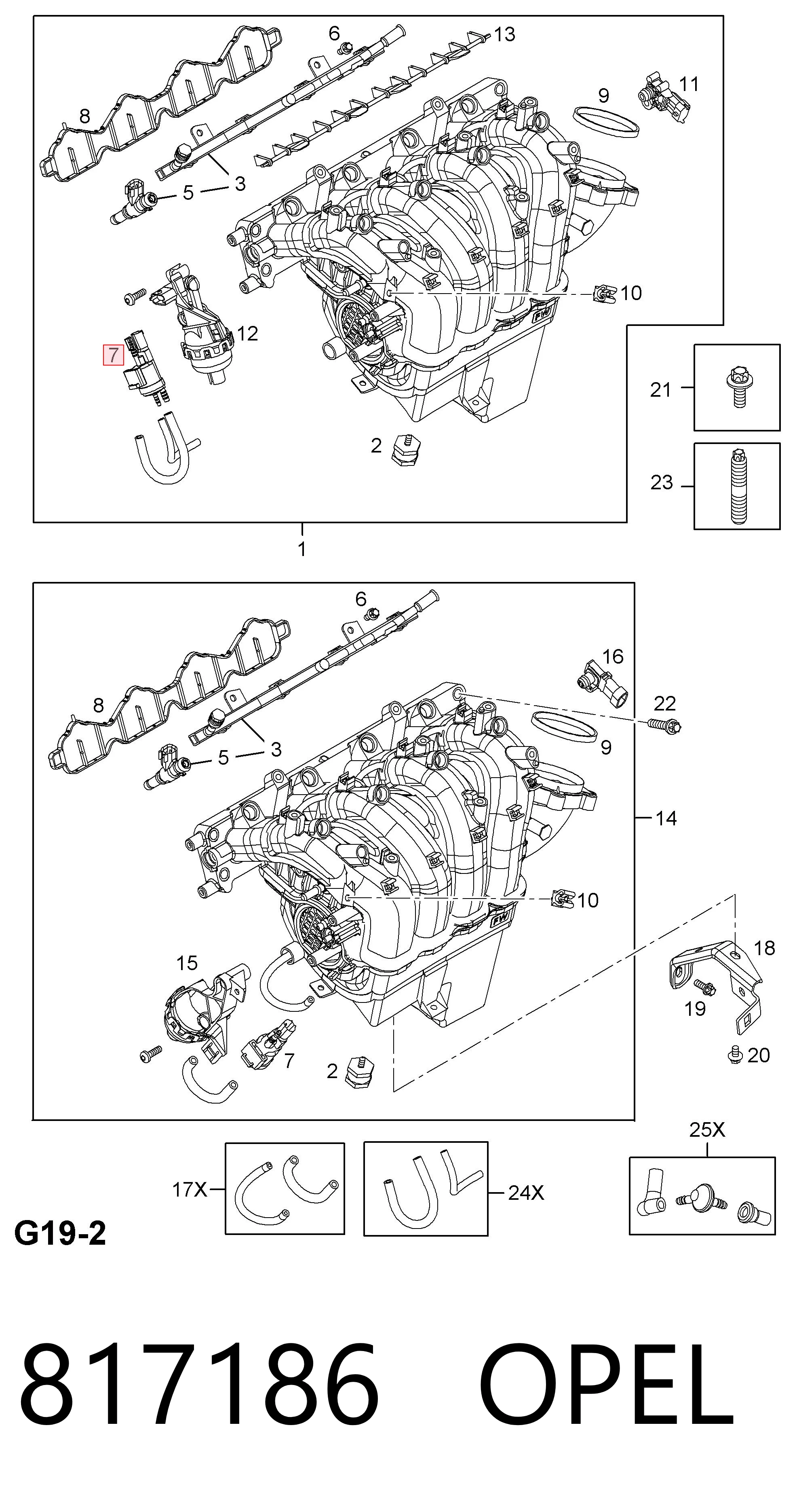 Перетворювач тиску (соленоїд) наддуву / EGR Peugeot/Citroen 93185739