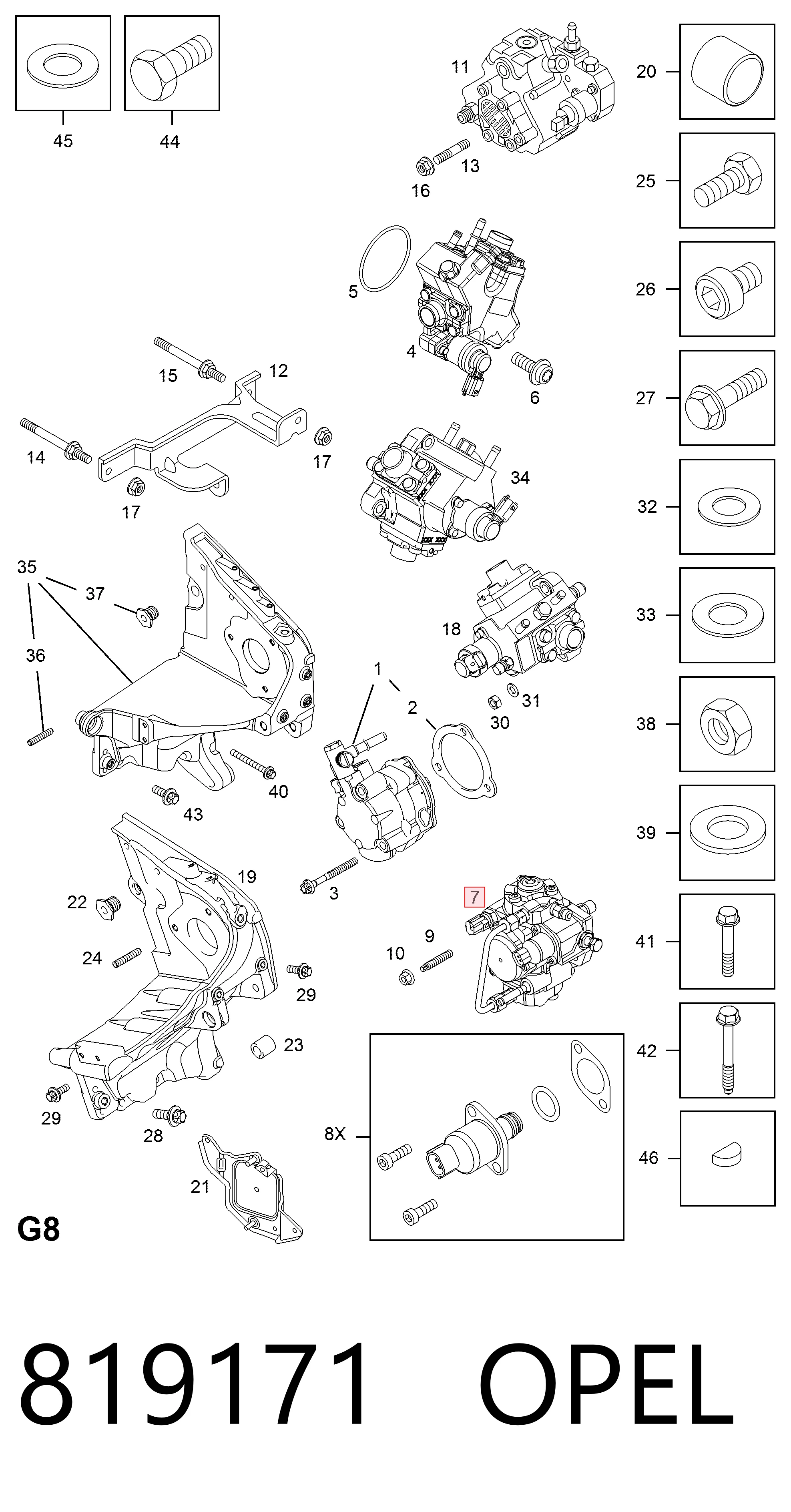 55586501 Peugeot/Citroen Насос паливний високого тиску (ПНВТ)