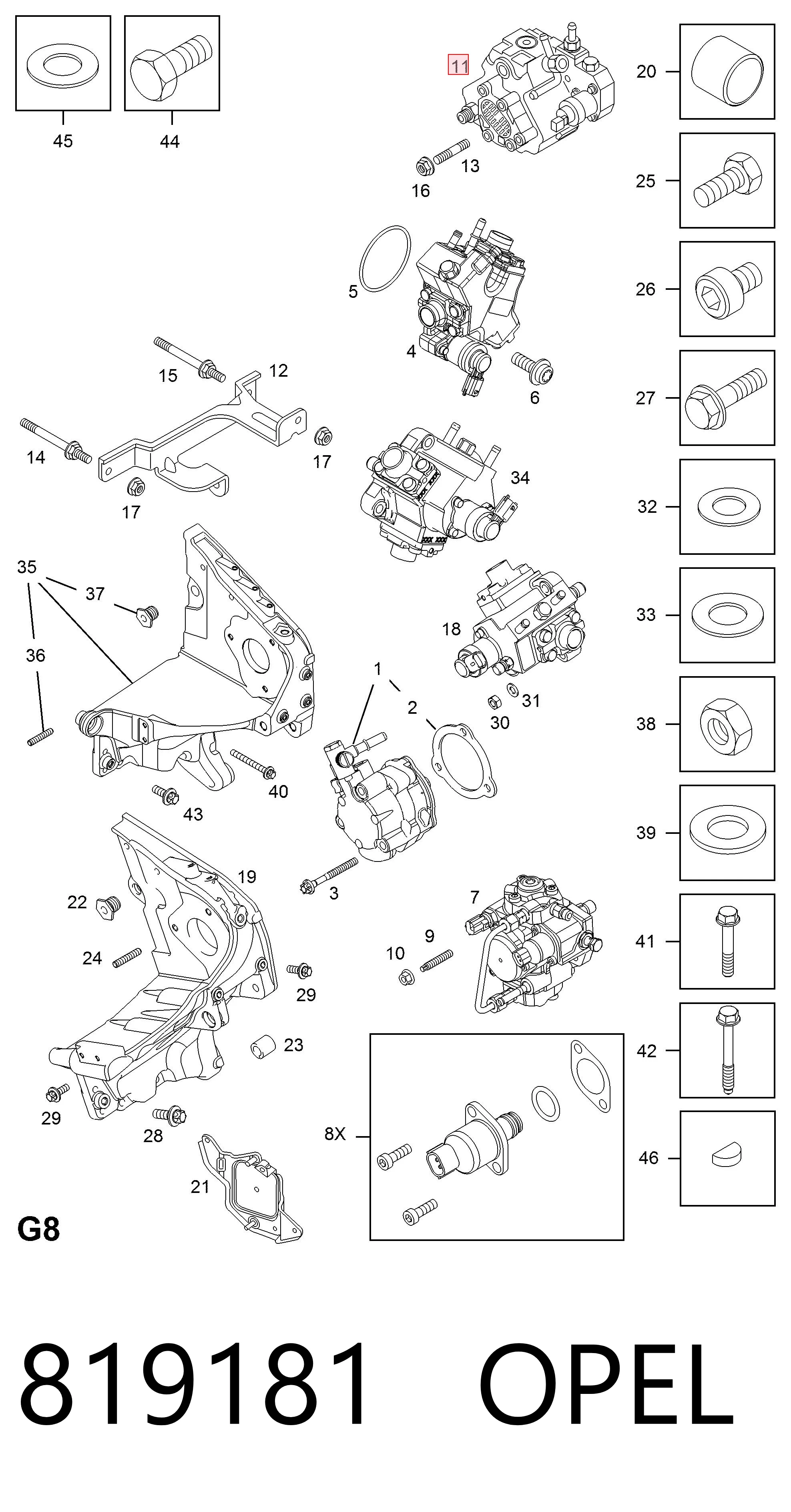 ПНВТ Opel Astra H