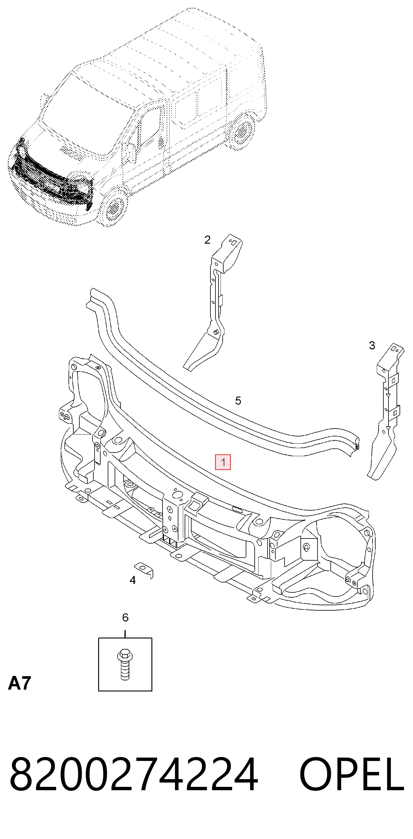 Панель передня Starline KH6062200 ціна, від 116.36 USD