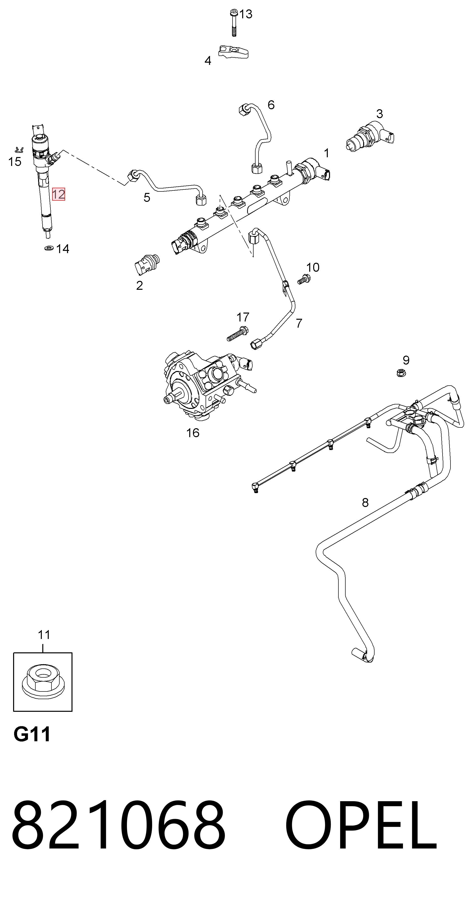 Форсунка вприску палива на Chevrolet Captiva I C100