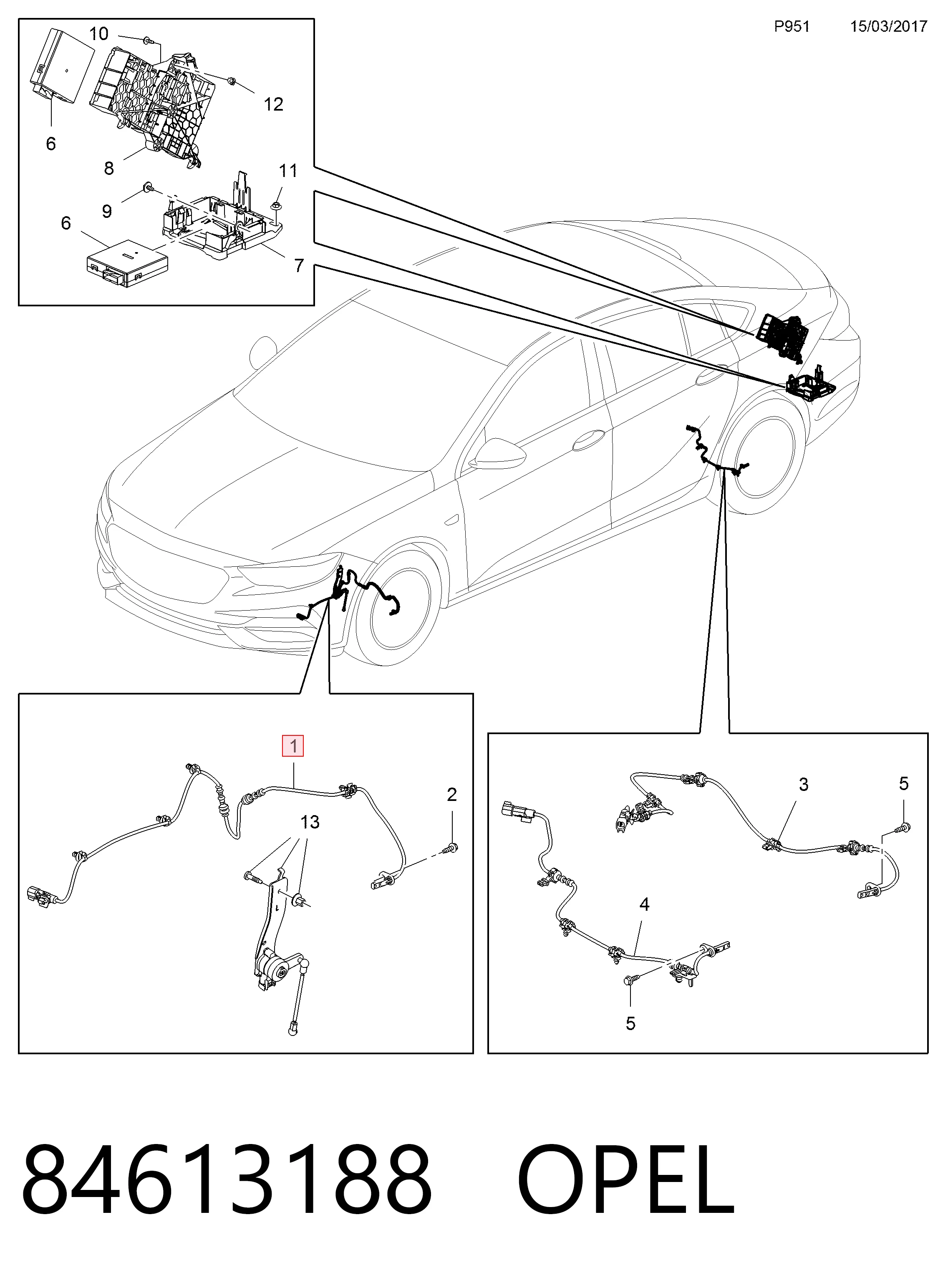 Датчик АБС передній 23417246 General Motors