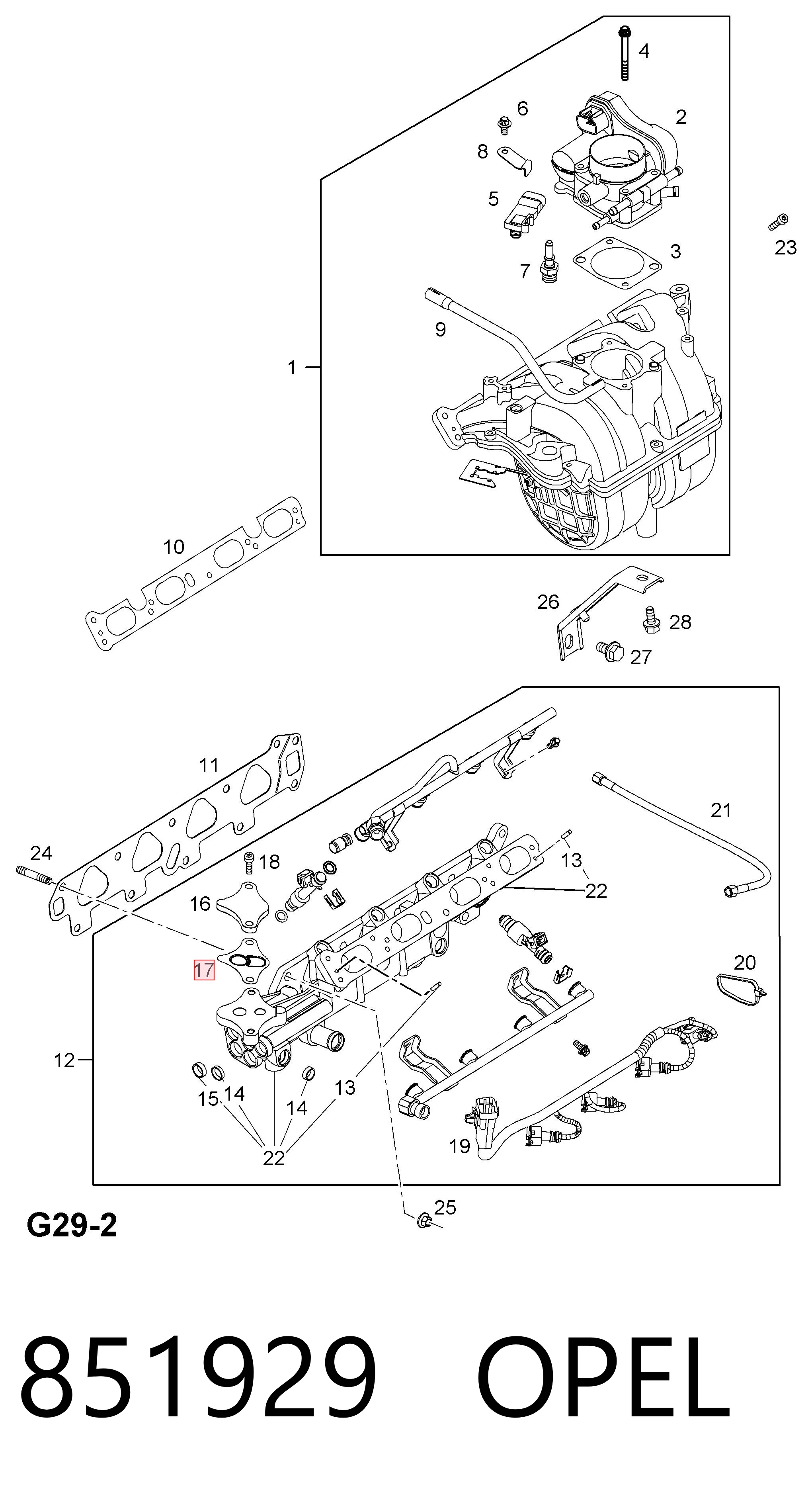 Прокладка EGR-клапана рециркуляції 0851929 General Motors