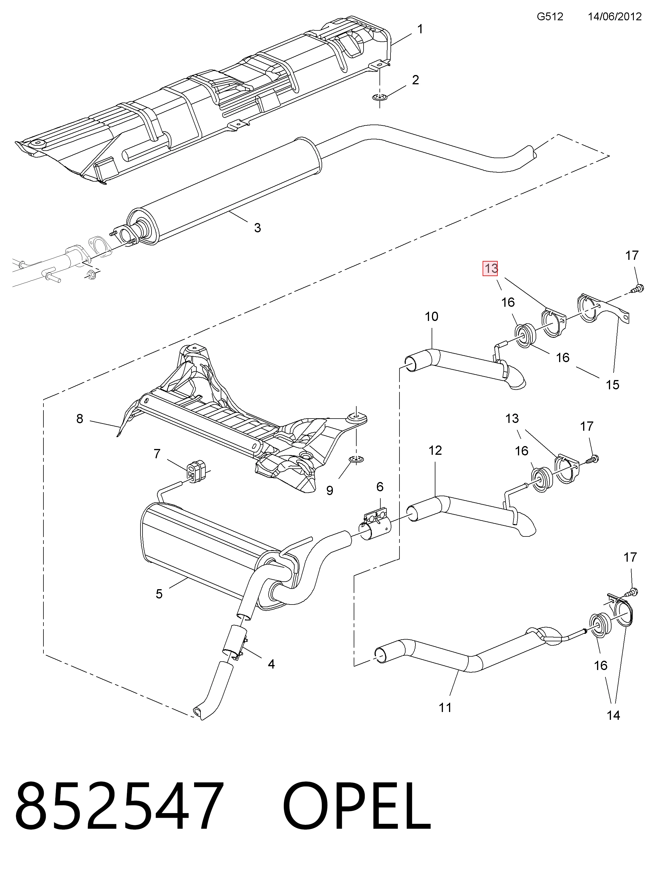 Купити 13264350 Opel 
