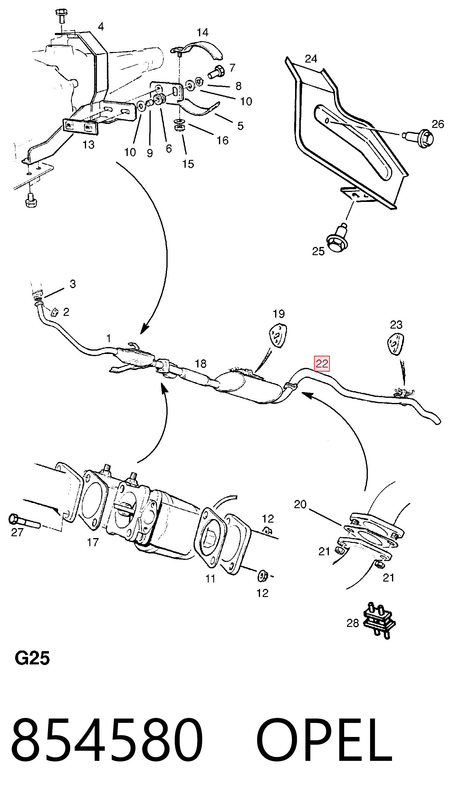 Купити Глушник, задня частина Opel Frontera A 5MWL4