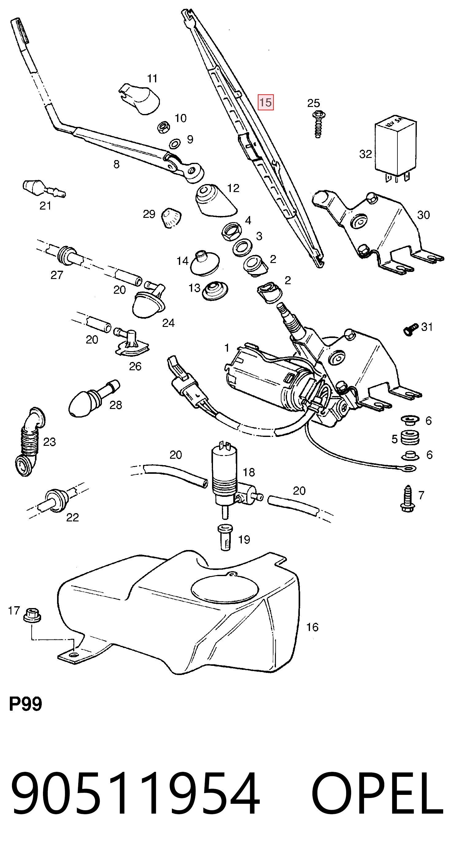 90511954 Opel