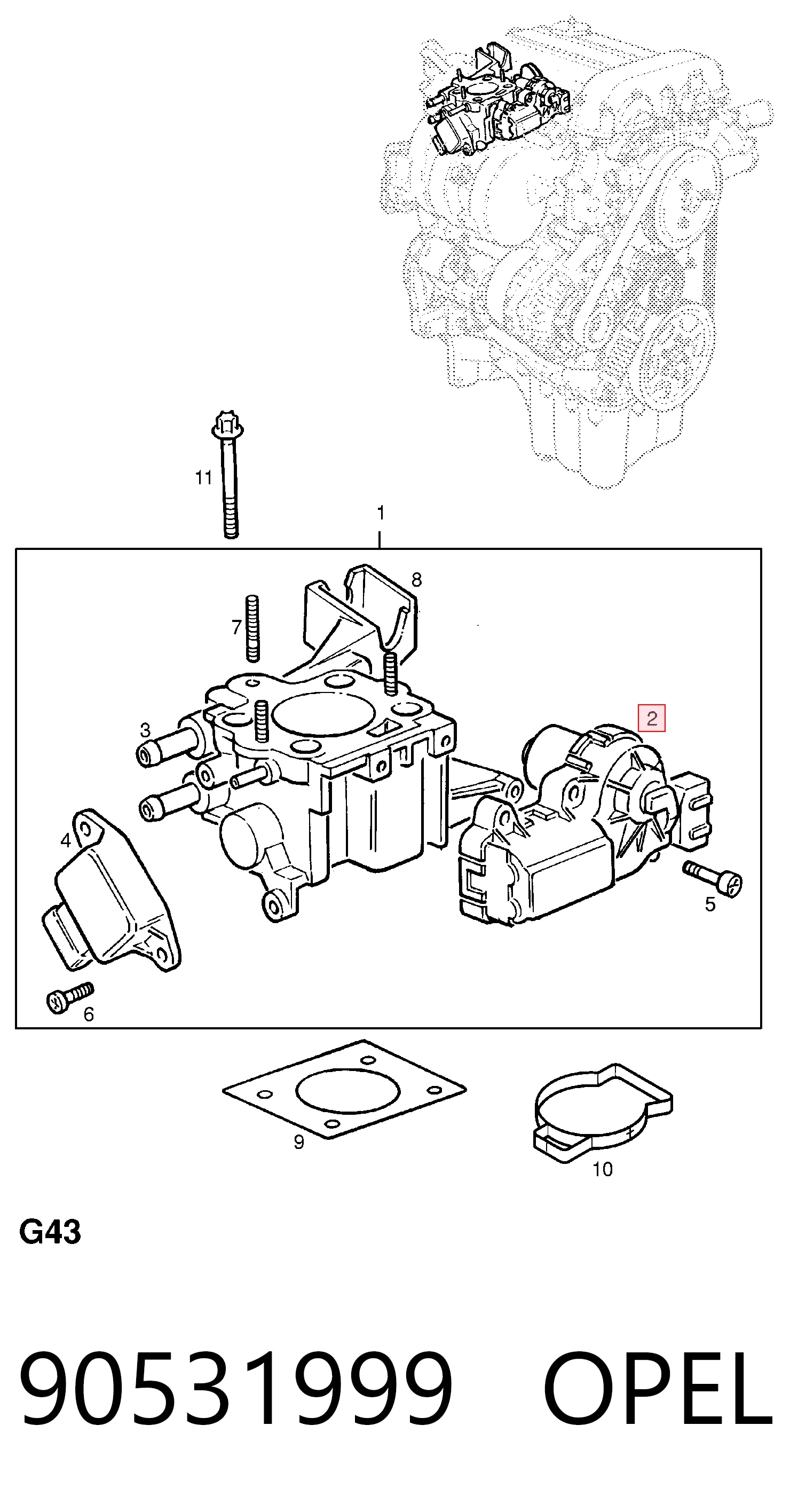 90531999 Opel РХХ