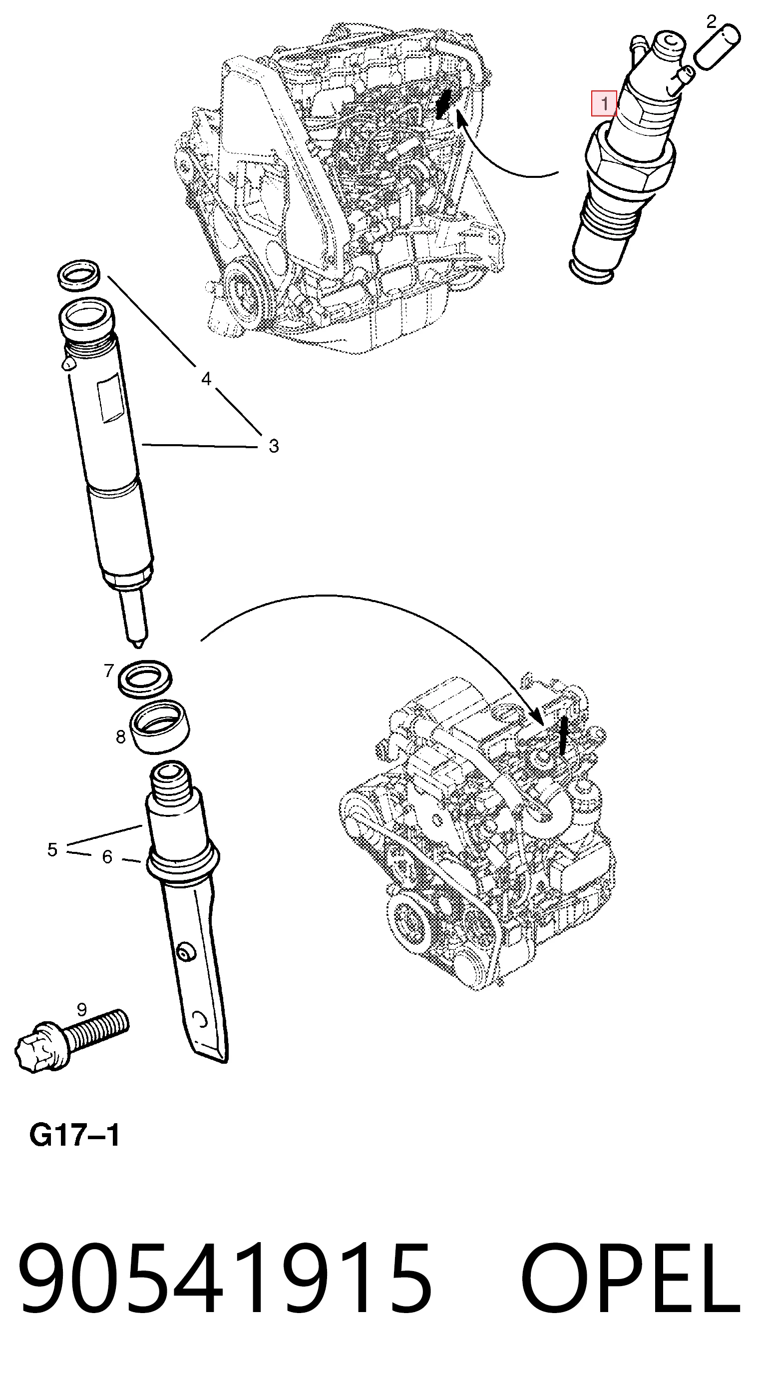 Форсунка паливна Opel Astra F фургон (55, F70) (1994 - 1998) ціна, від 0.40 USD