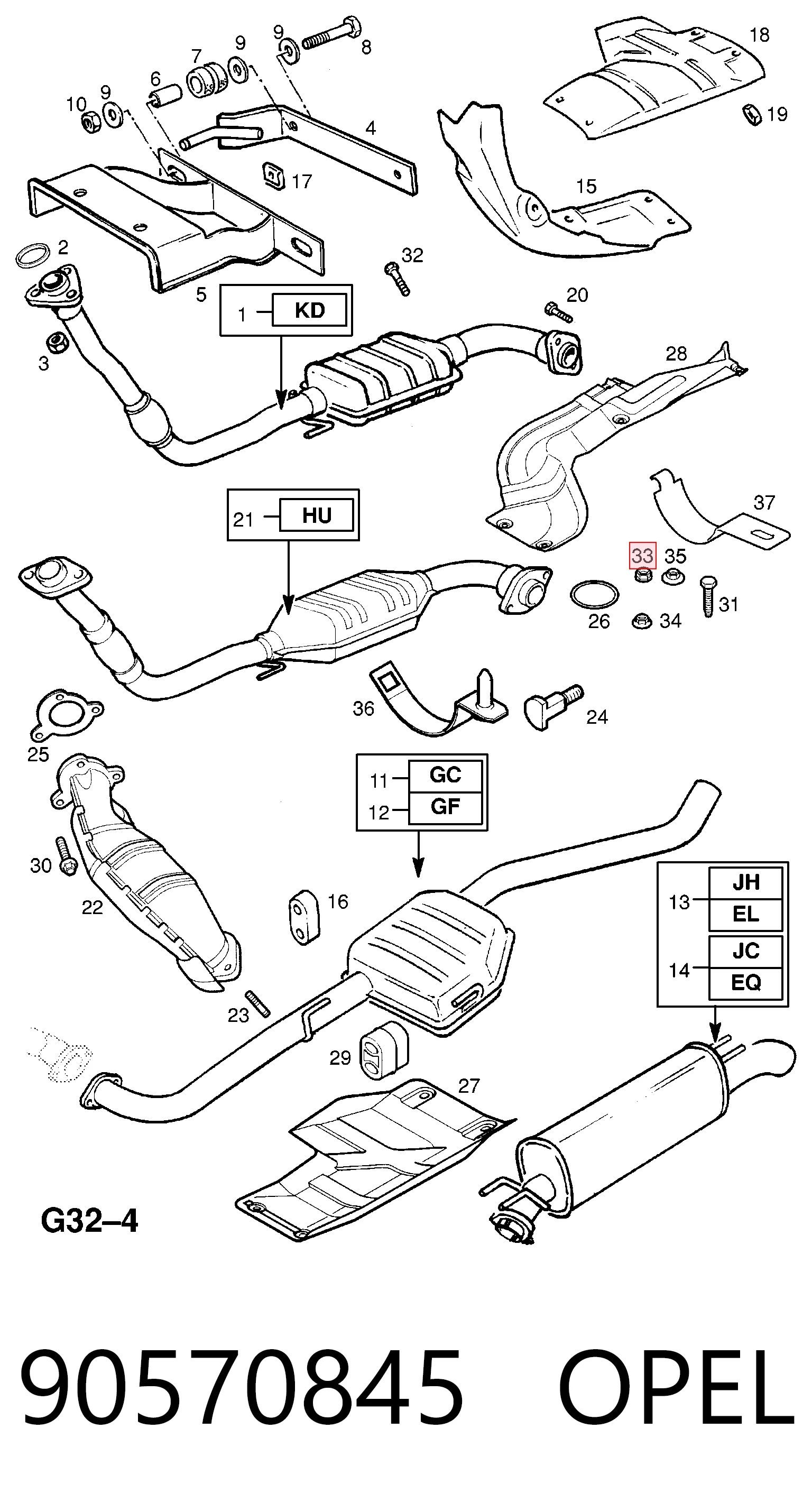 Купити 215840355A Mazda Гайка випускного колектора