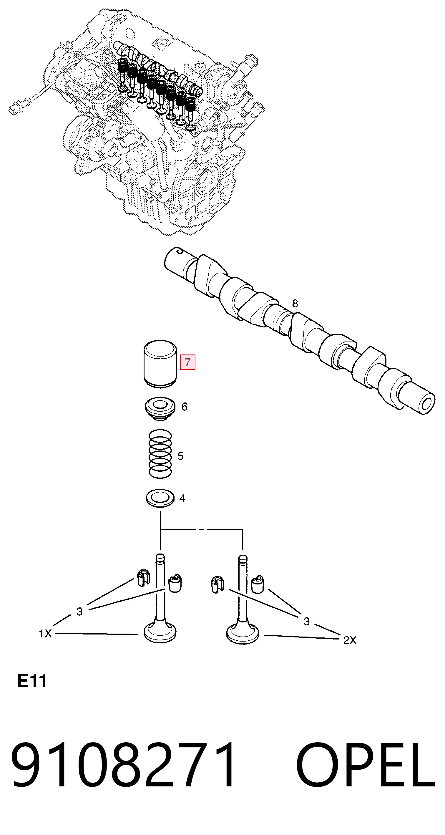 Гідрокомпенсатор 9108271 General Motors