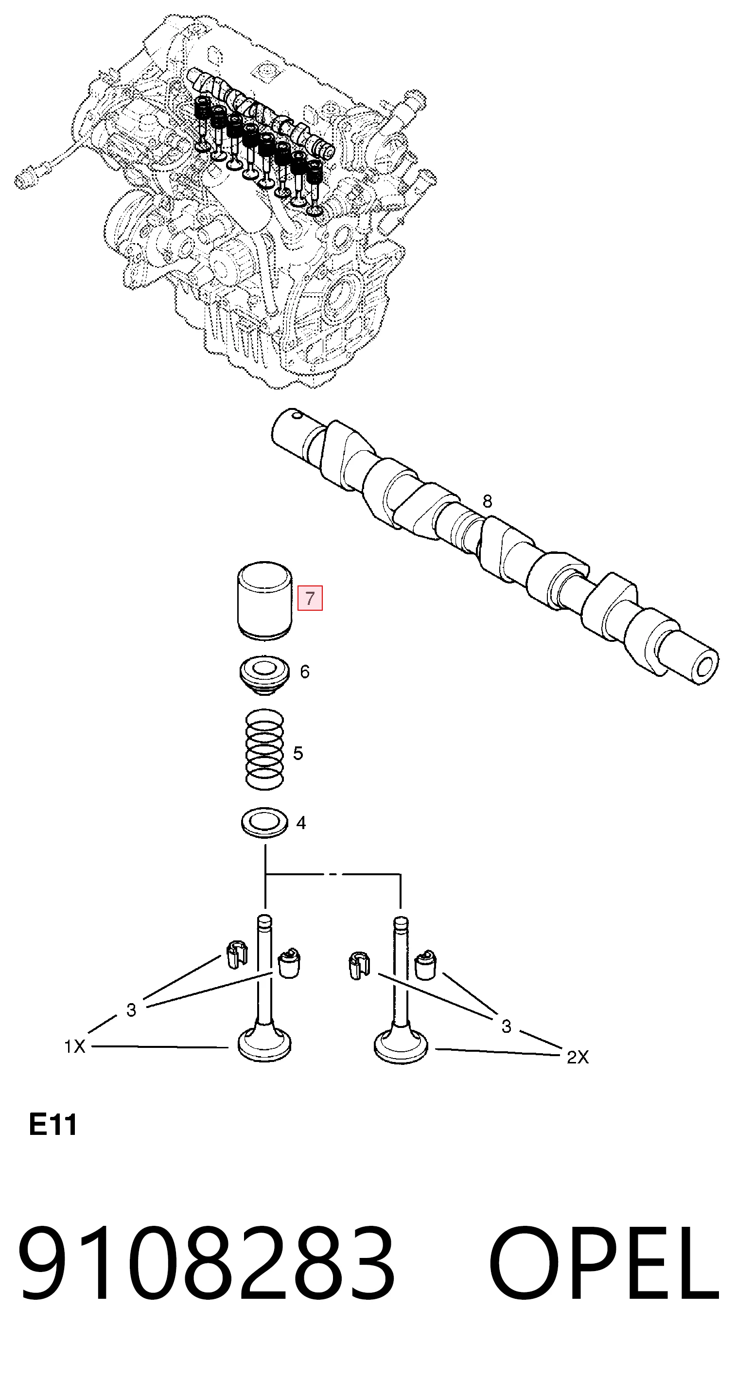 Купити 7700102357 Nissan/Infiniti Штовхач клапанів двигуна