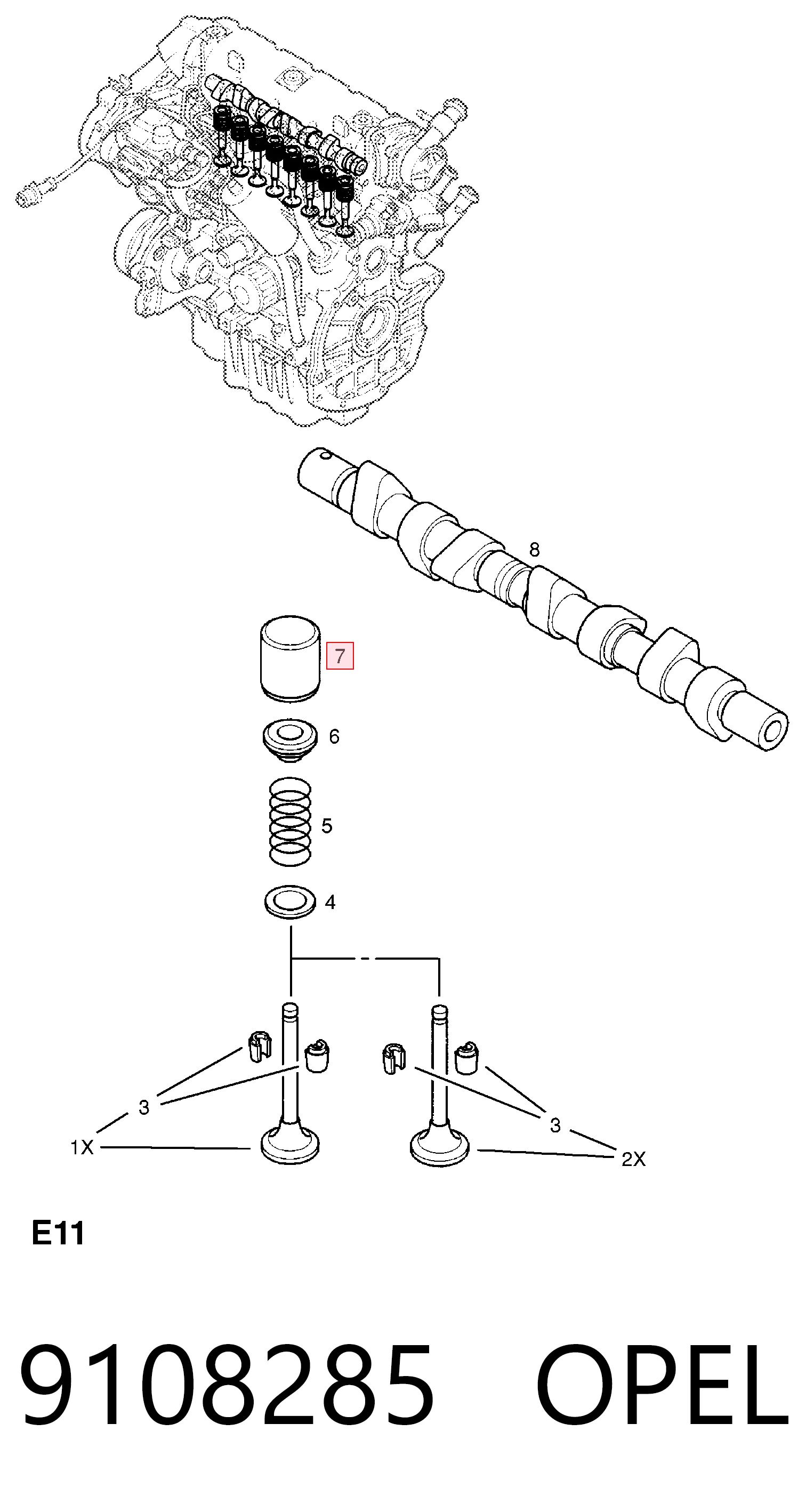 Гідрокомпенсатор 9108285 General Motors