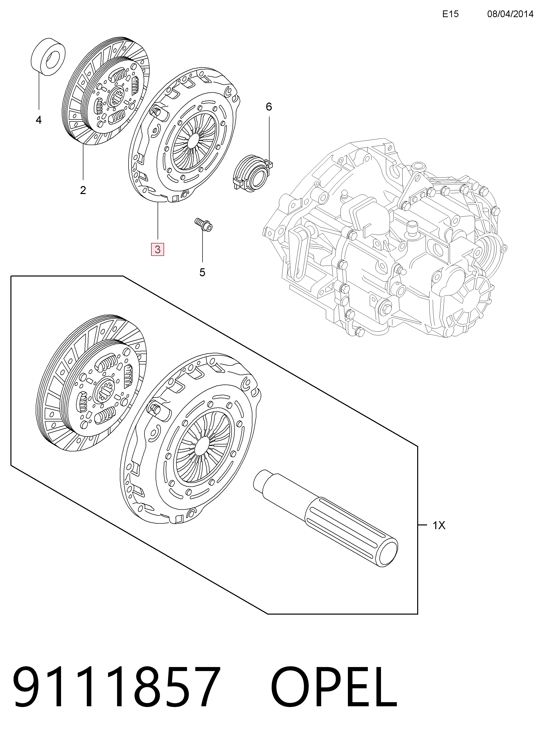 Пелюстковий кошик зчеплення Nissan Primastar фургон (X83) (2002 - 2026) ціна, від 56.25 USD