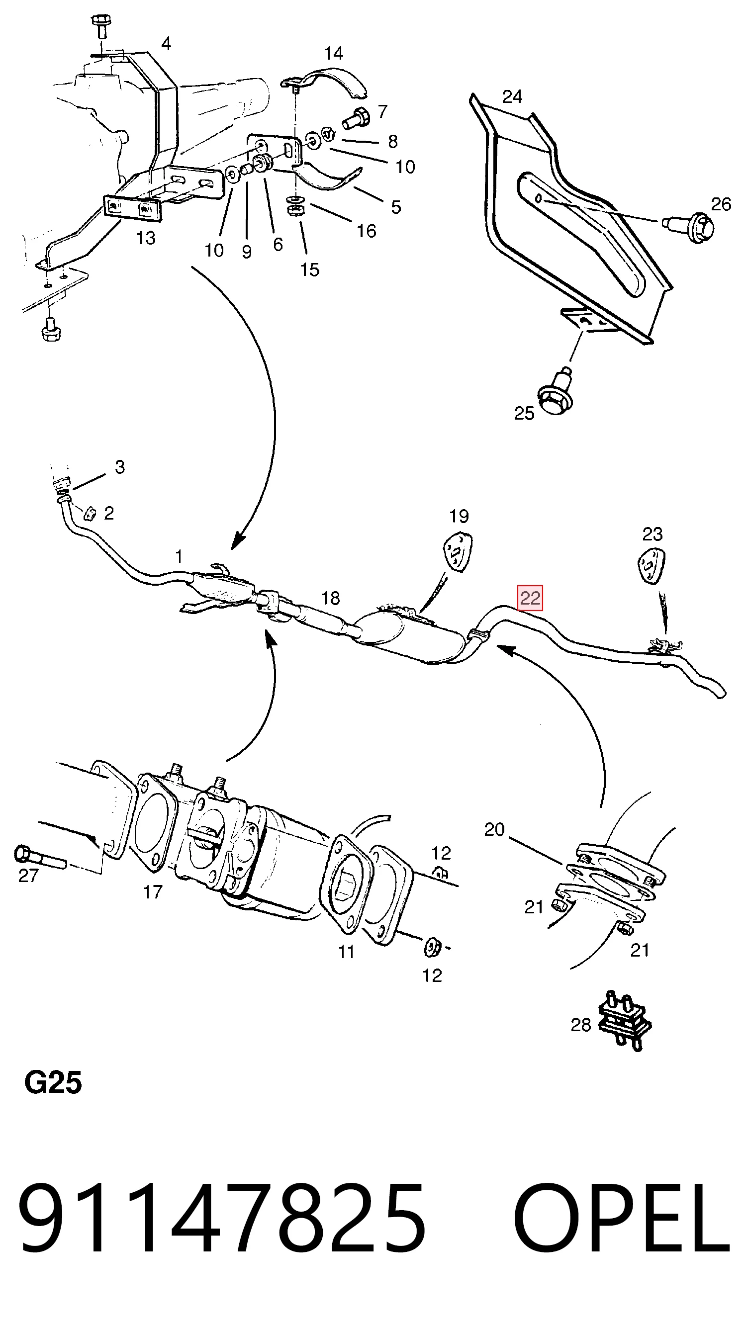 Купити Глушник, задня частина Opel Frontera A 5MWL4