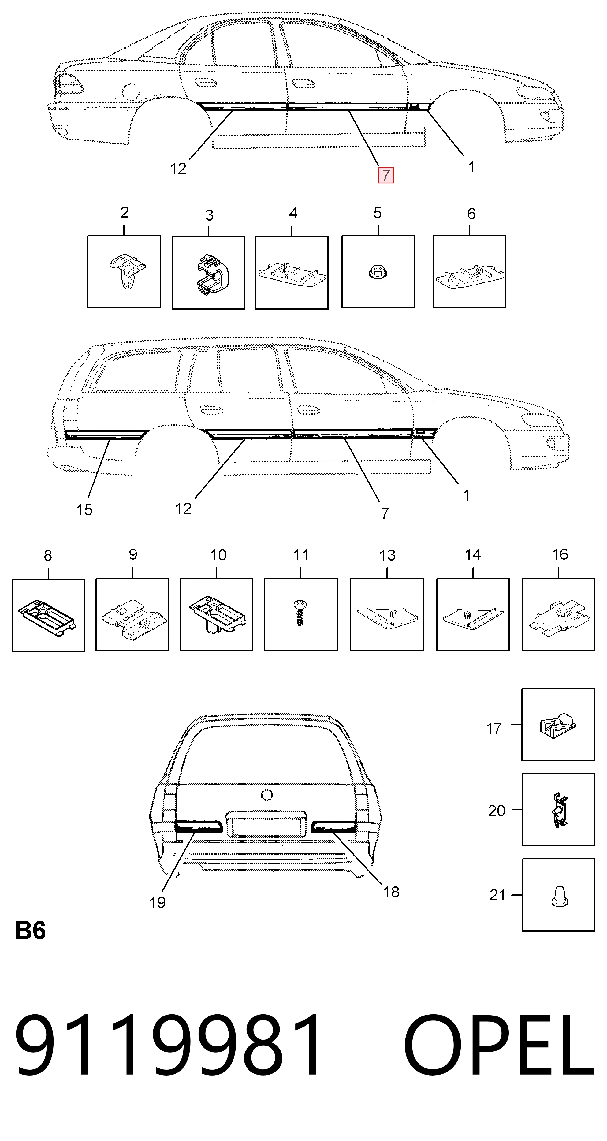 9119981 Opel 